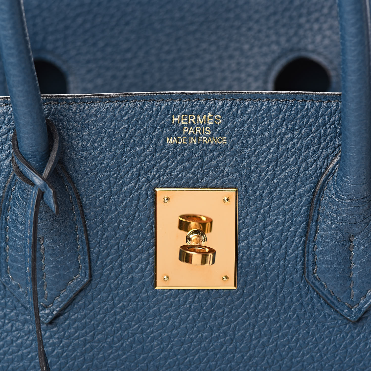 HERMES Togo Birkin 35 Blue De Prusse 532394