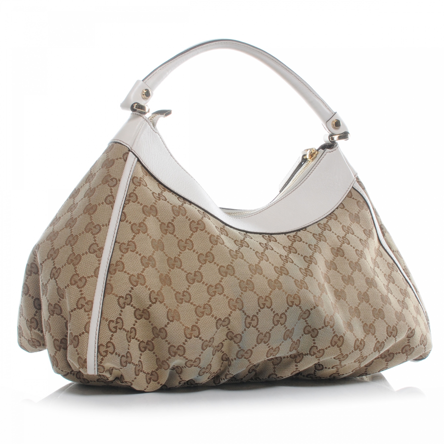 white gucci hobo bag