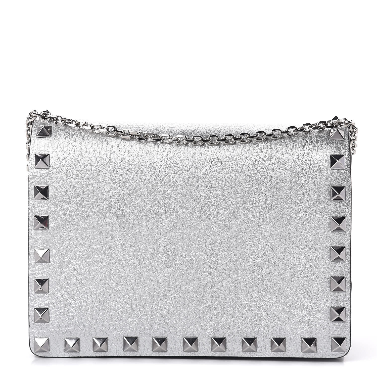 valentino silver rockstud bag