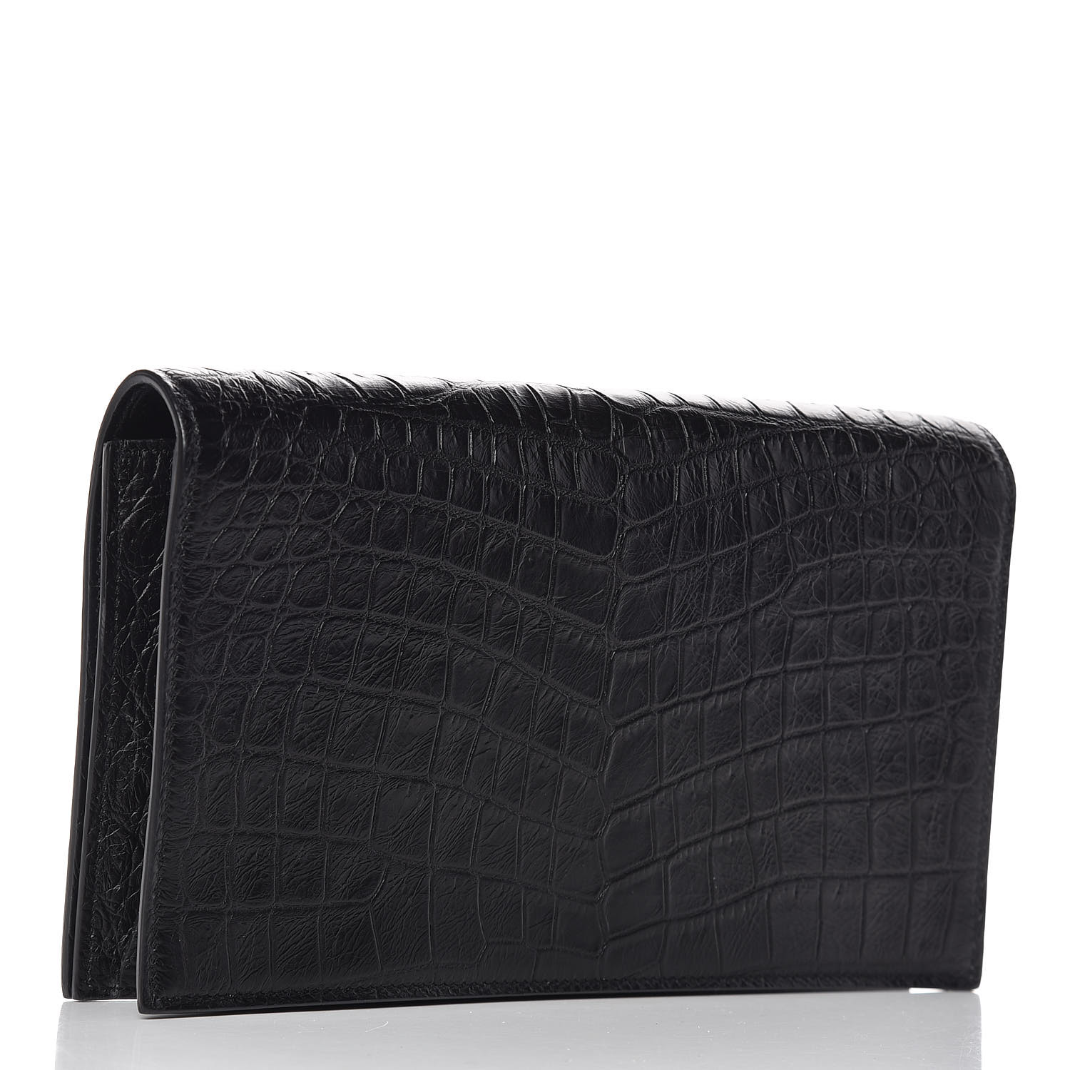 saint laurent kate croc embossed