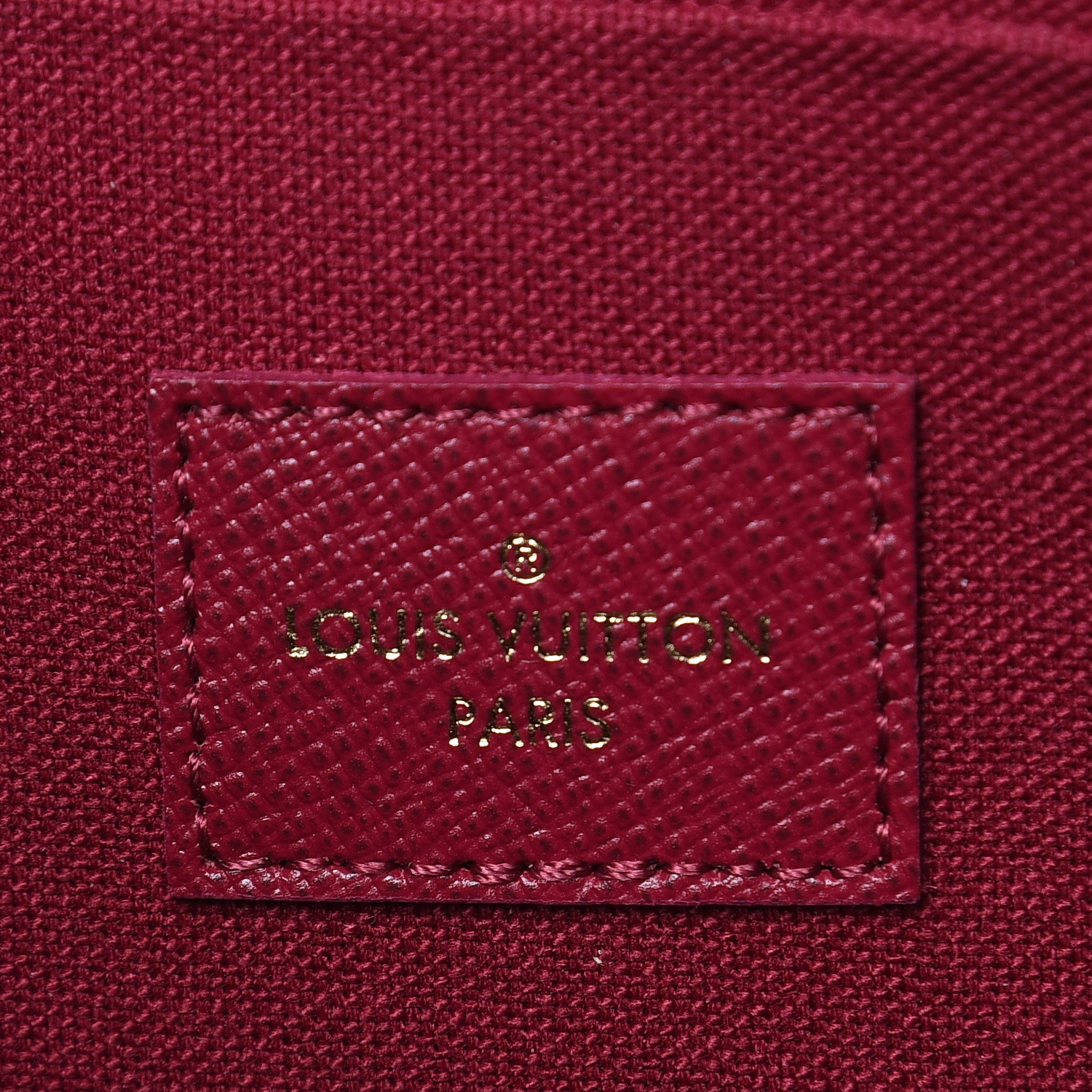 monogram pochette felicie chain wallet fuchsia