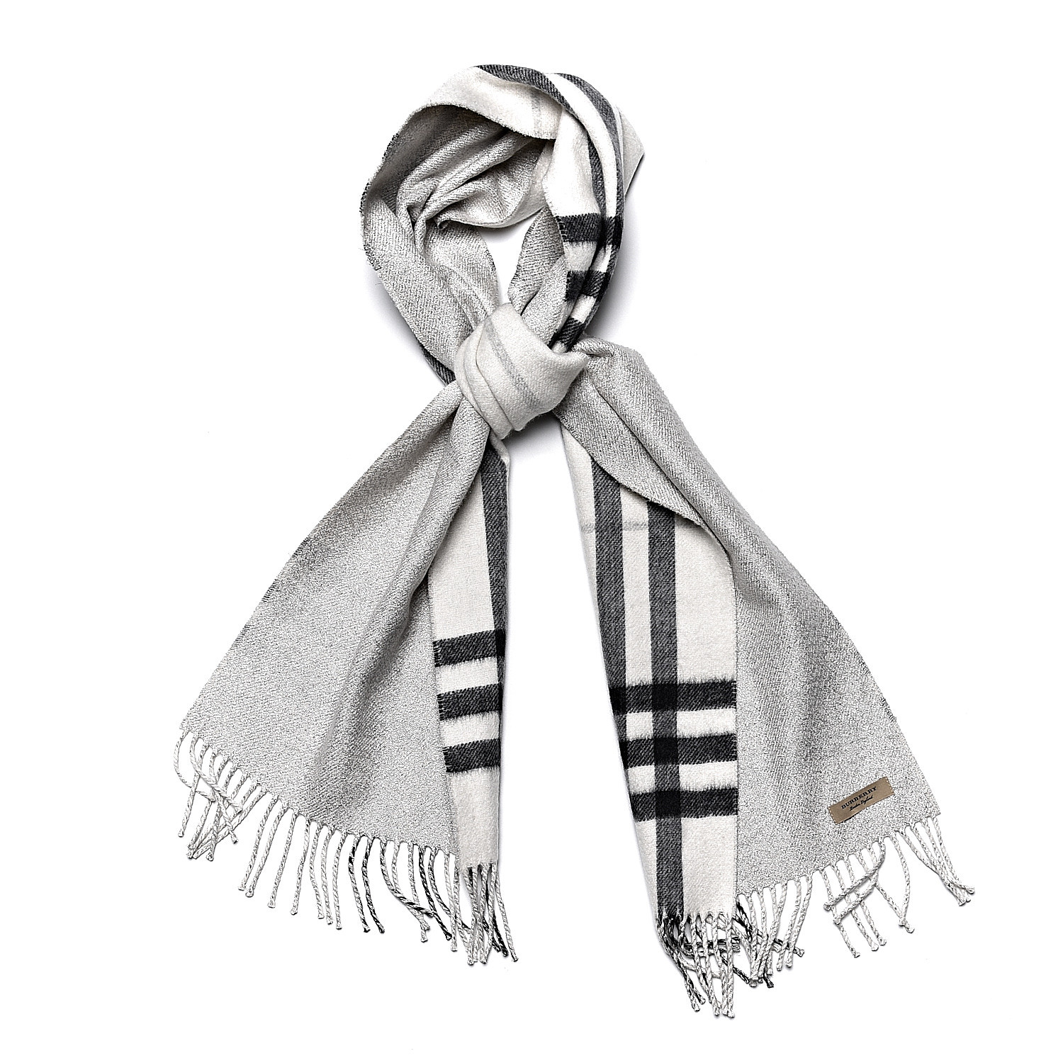 burberry scarf silver