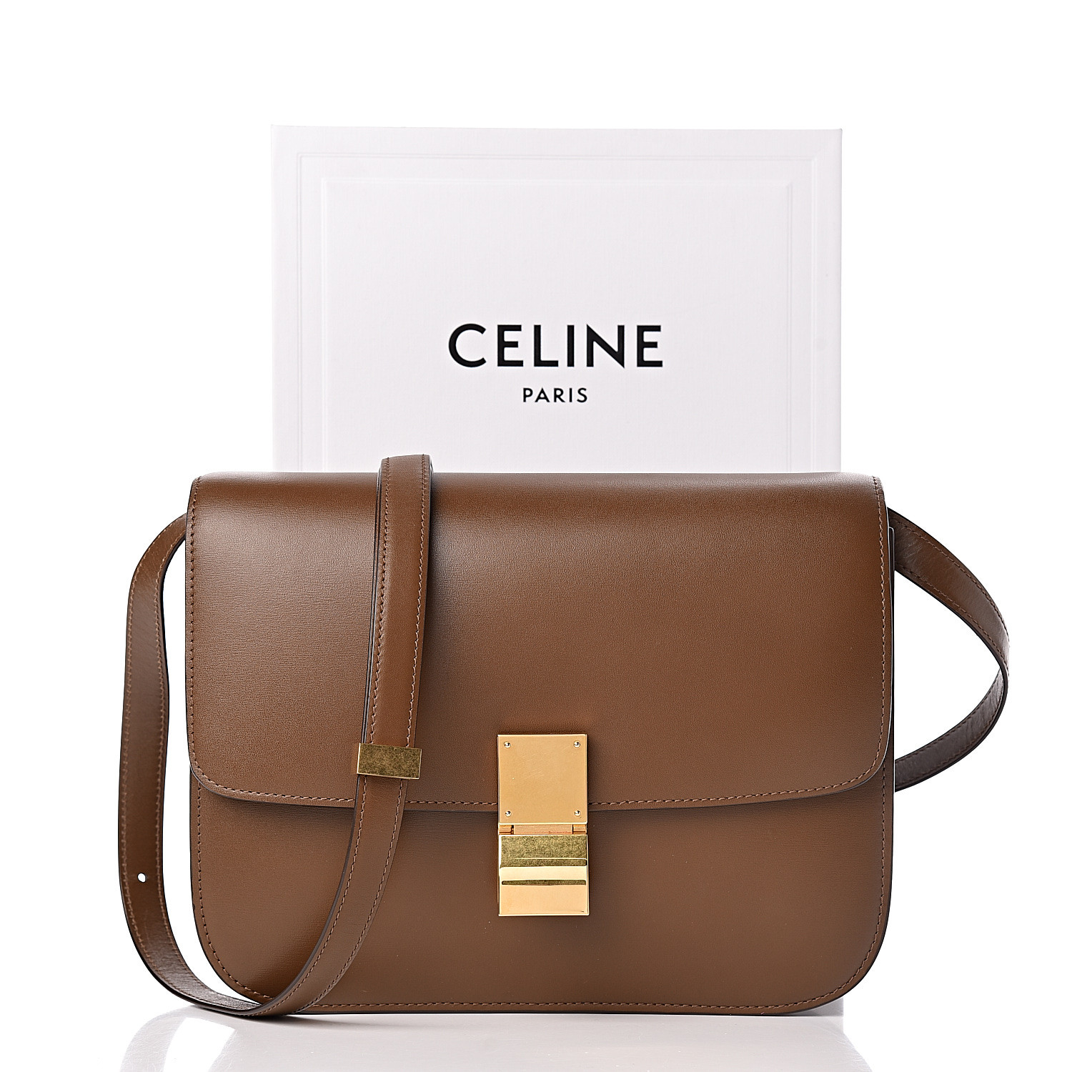 celine box bag tan