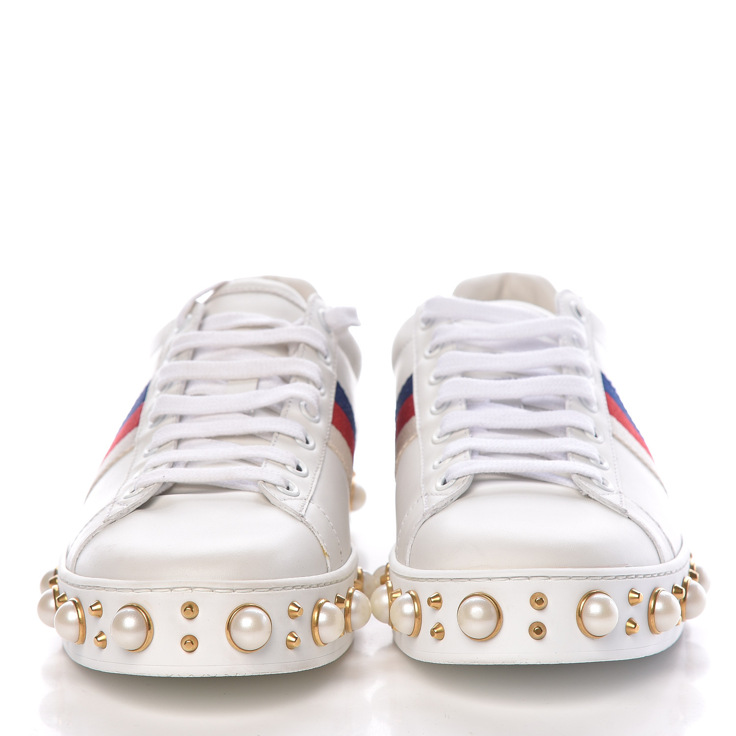 gucci pearl studded sneakers