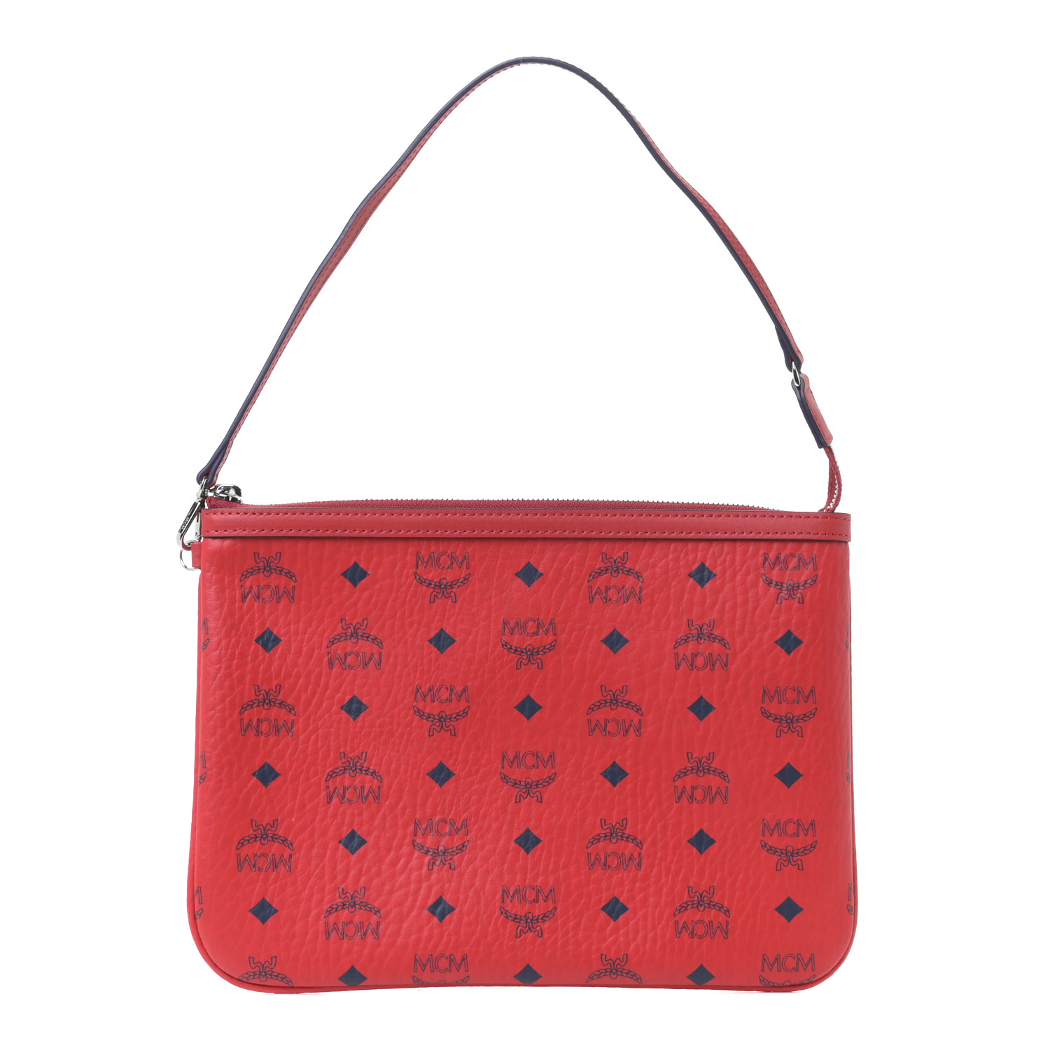 red mcm clutch