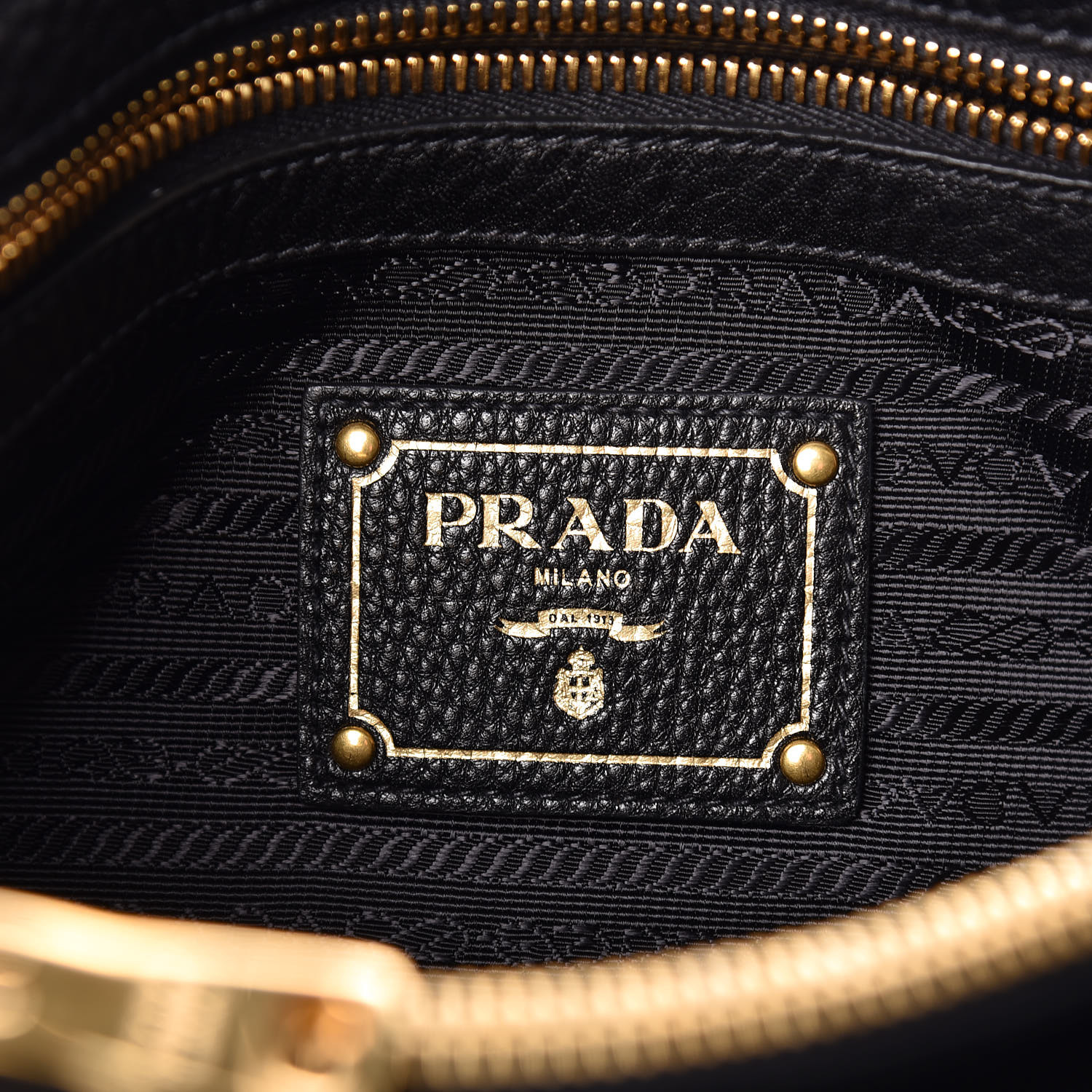 PRADA Vitello Phenix Tote Black 448183 | FASHIONPHILE