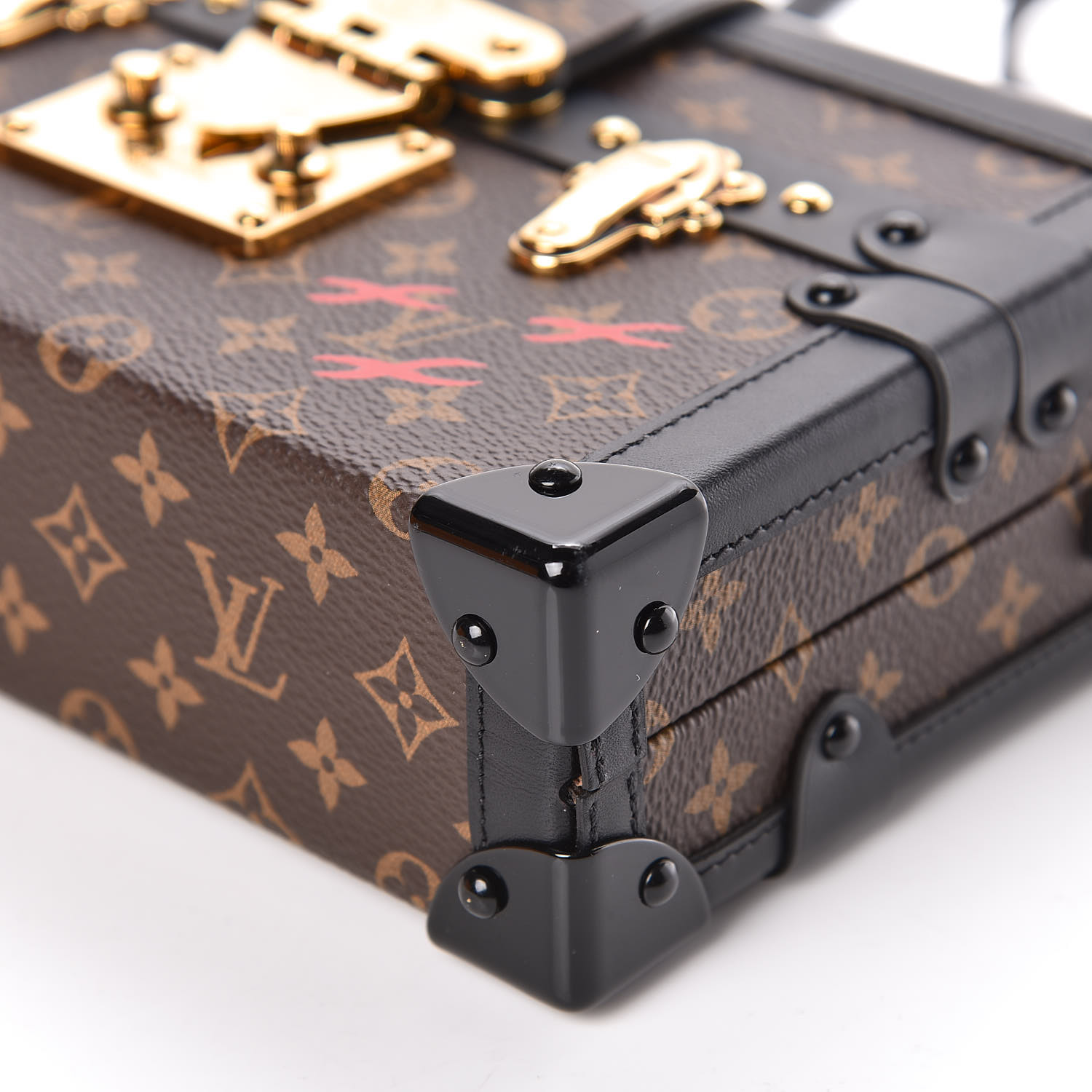 louis vuitton monogram petite malle black