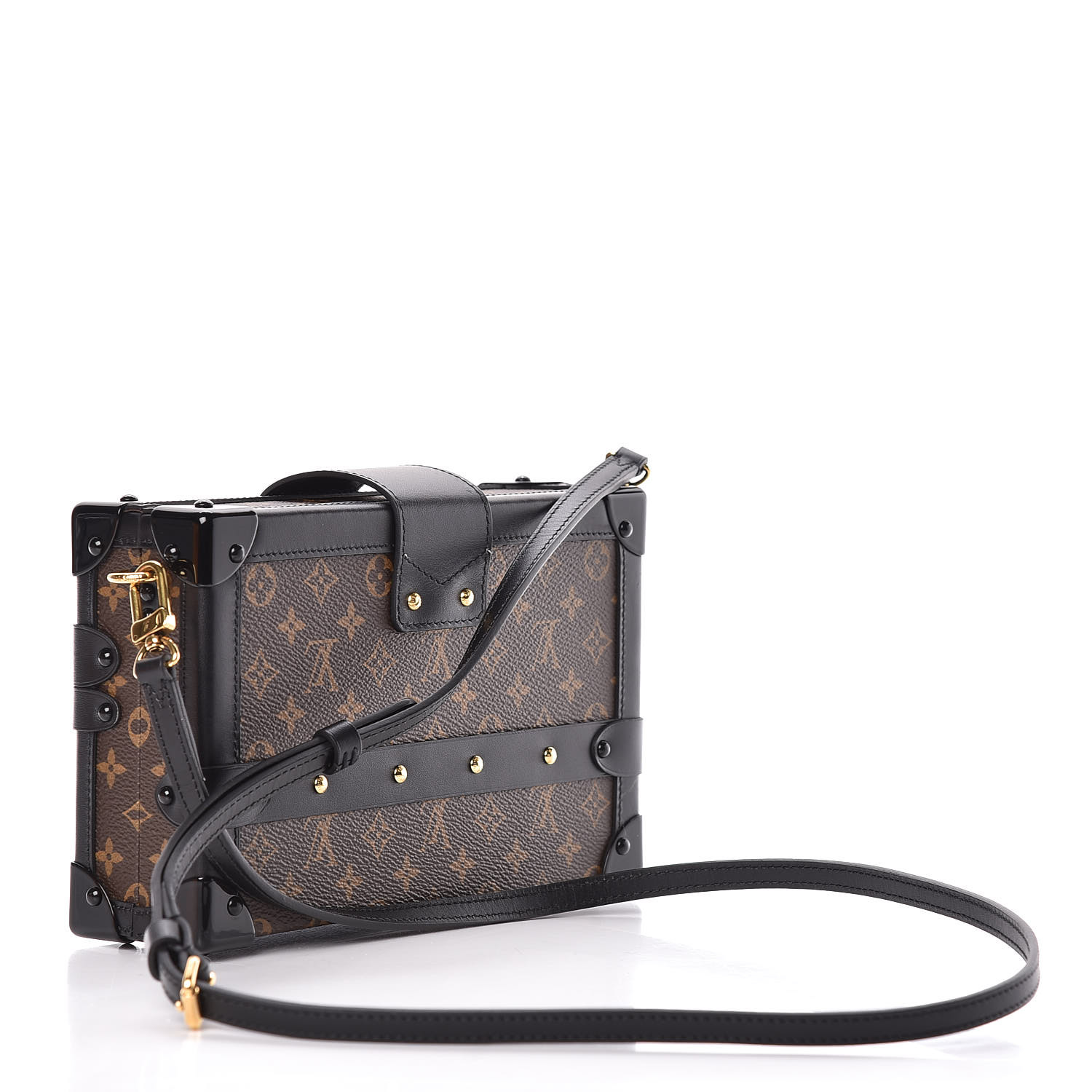 louis vuitton monogram petite malle black