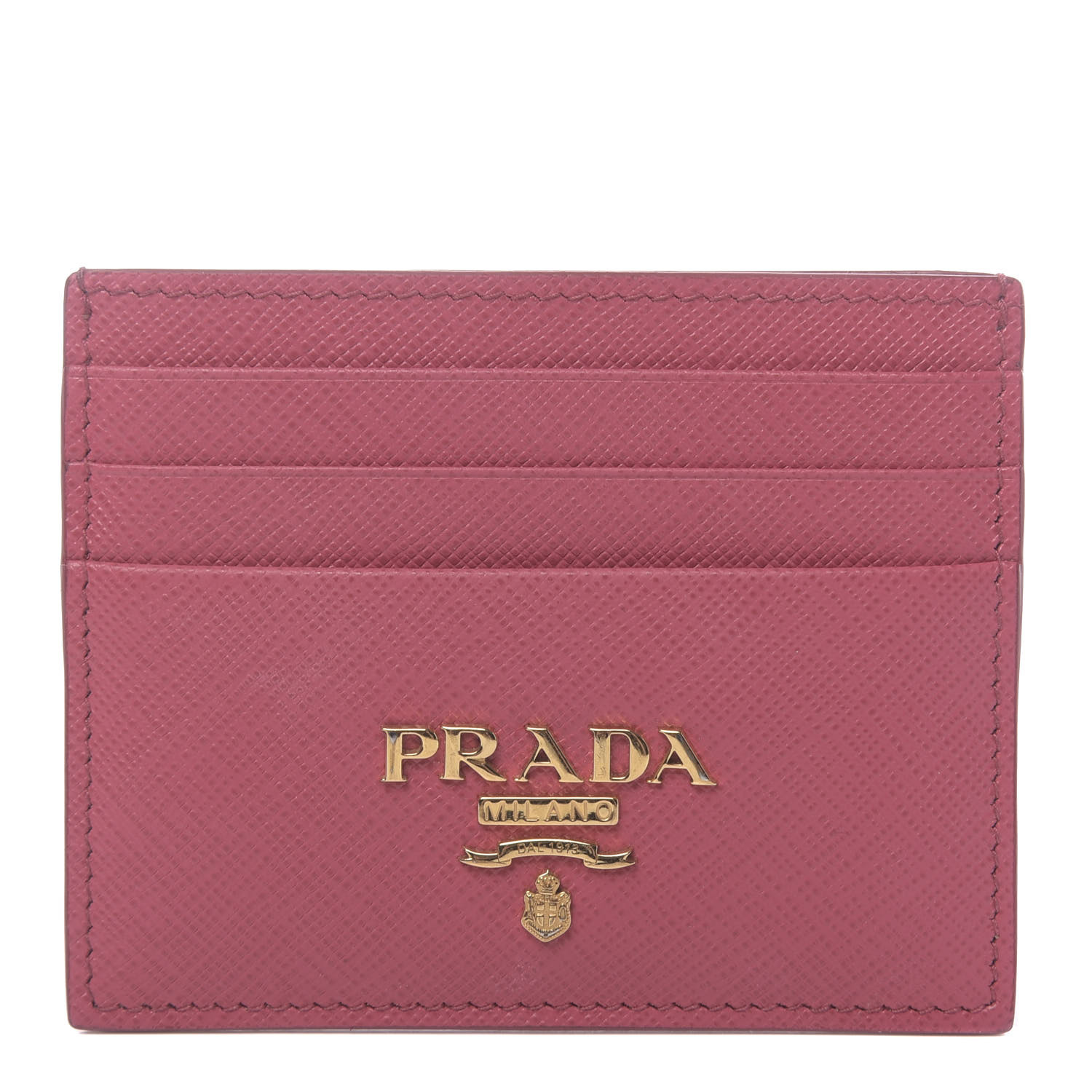 blue prada card holder