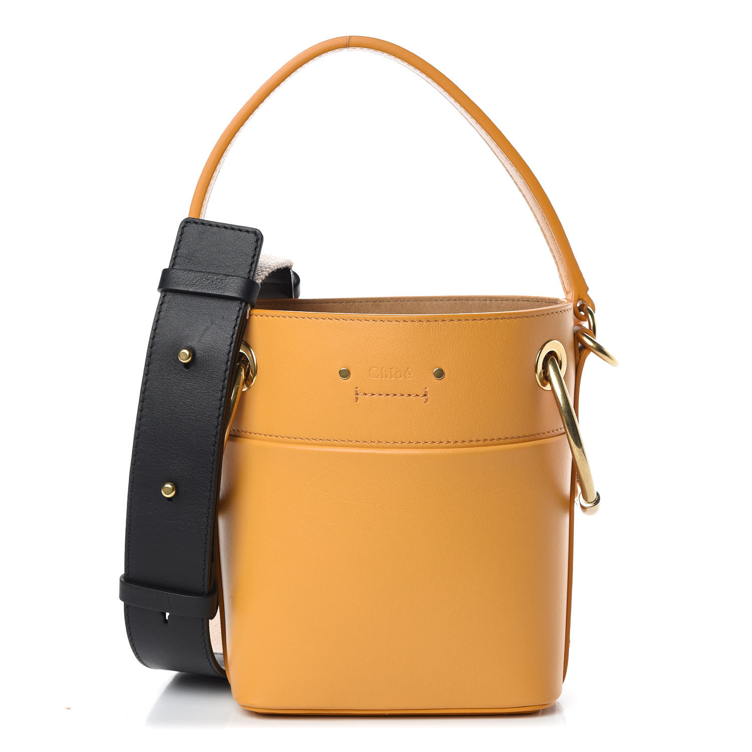 chloe roy small smooth calf leather bucket bag