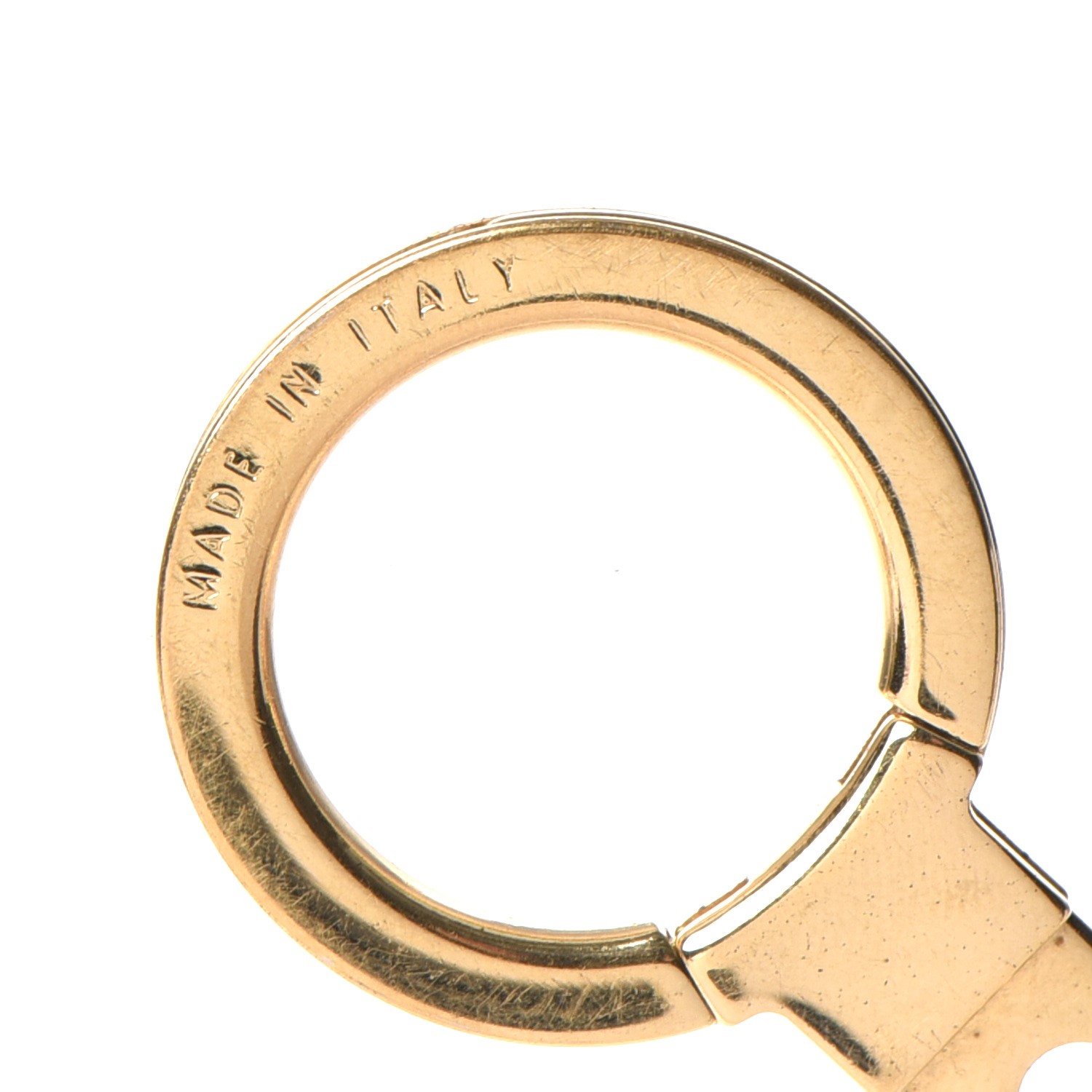 LOUIS VUITTON Key ring holder chain Bag charm AUTH metal rainbow