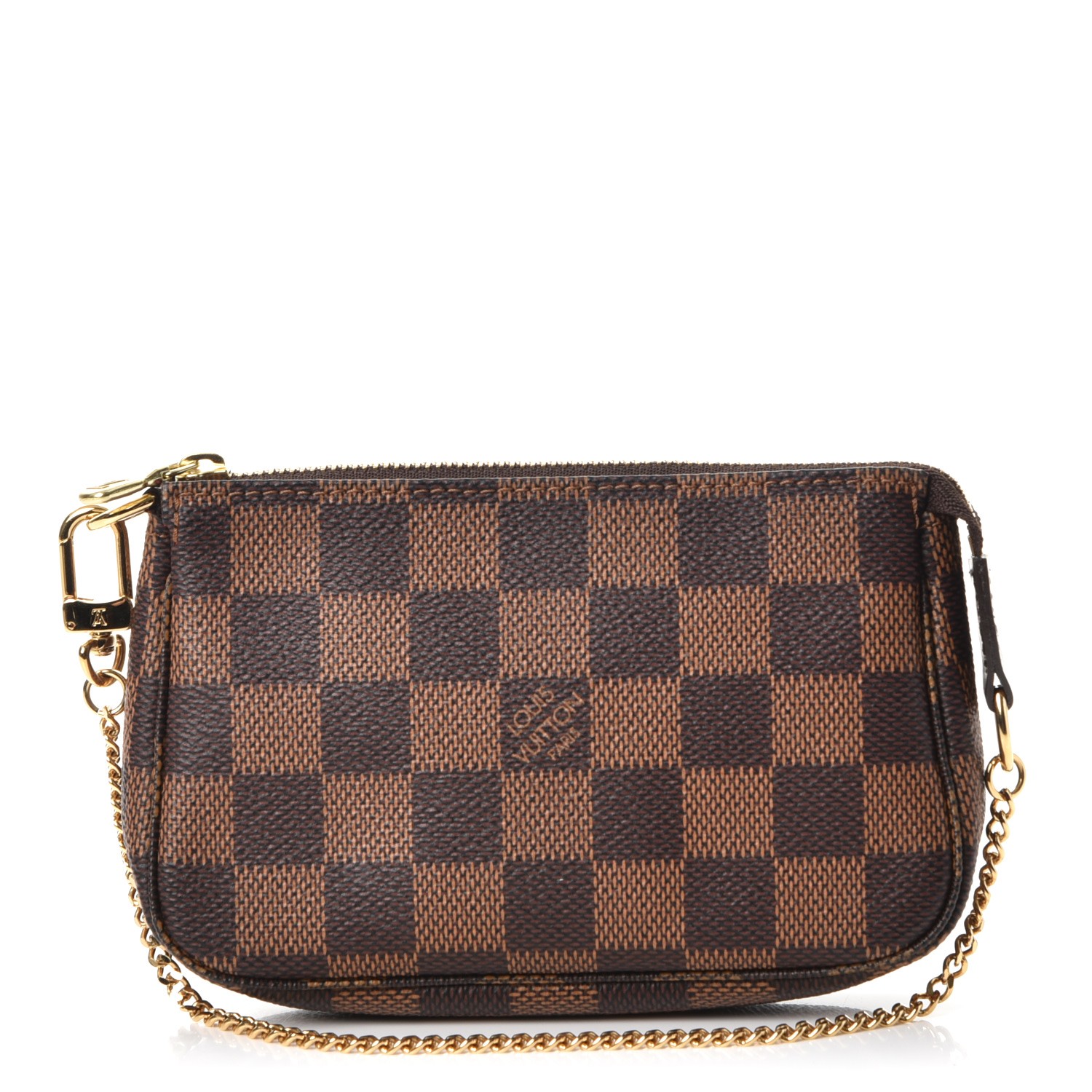 louis vuitton pochette accessoires damier ebene mini brown