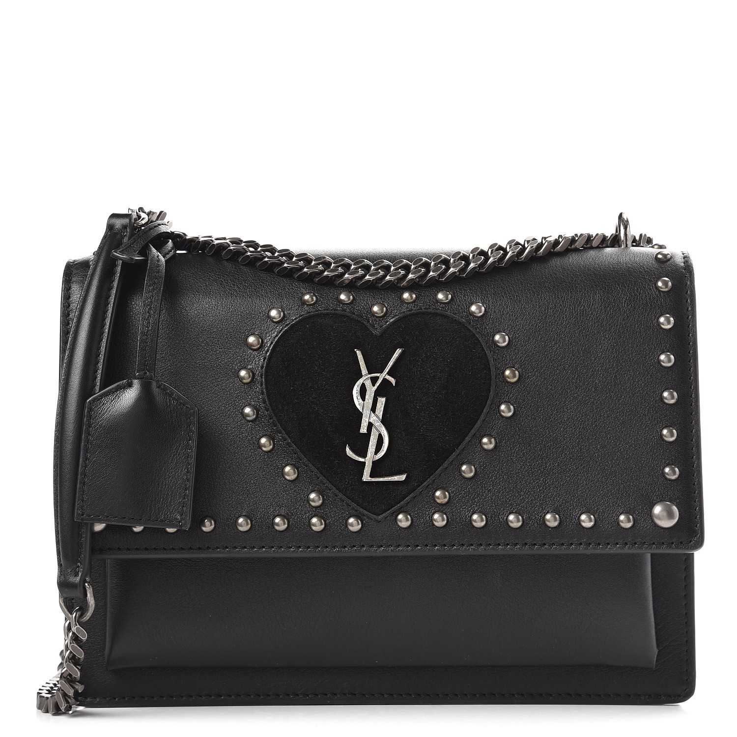 ysl heart studded bag