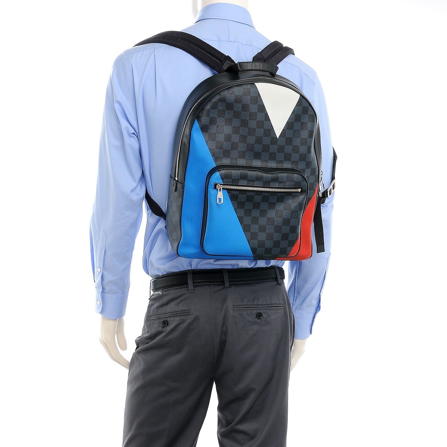 Louis Vuitton Josh Backpack Regatta Damier Cobalt At 1stdibs