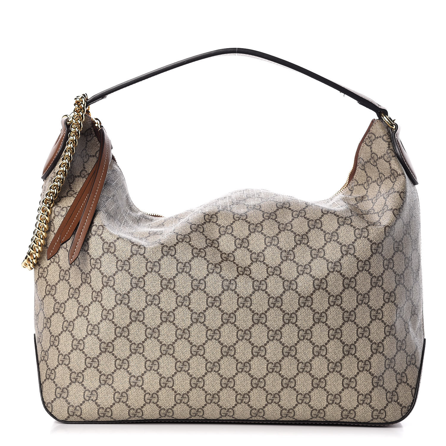 gucci linea large gg supreme canvas hobo bag