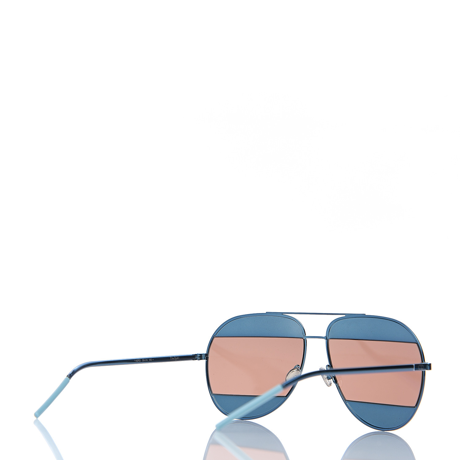 Christian Dior Split 1 Aviator Sunglasses Blue 565973