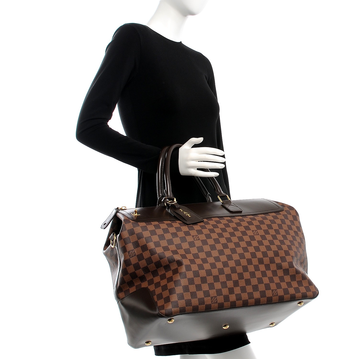 Louis Vuitton Neo Greenwich Macassar travel bag in brown canvas