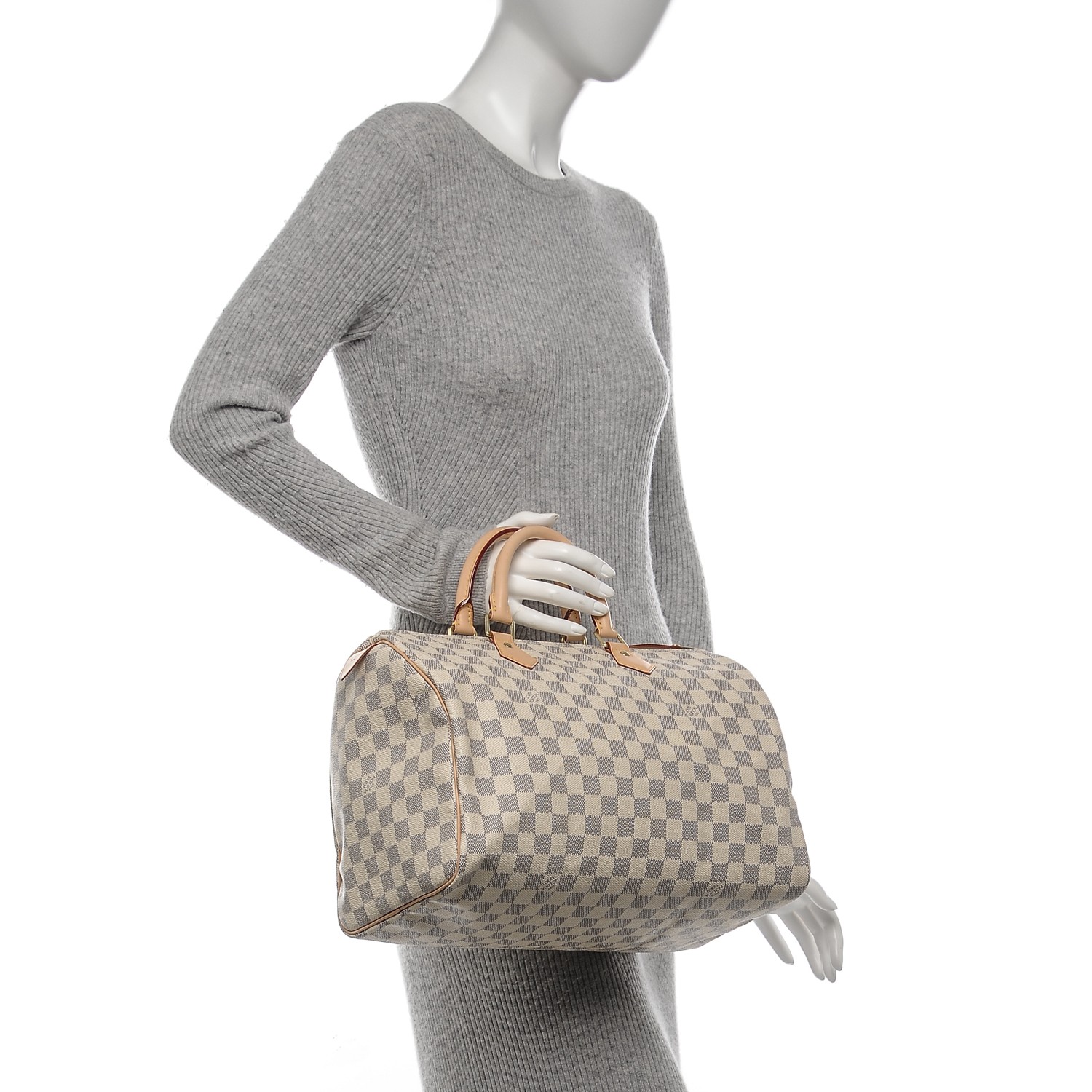 LOUIS VUITTON Damier Azur Speedy 35 194372