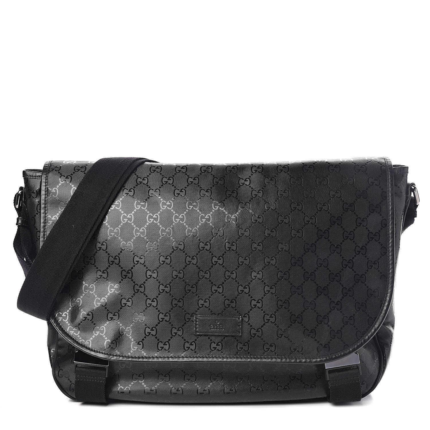 GUCCI Imprime Monogram Large Messenger Bag Black 511698 | FASHIONPHILE