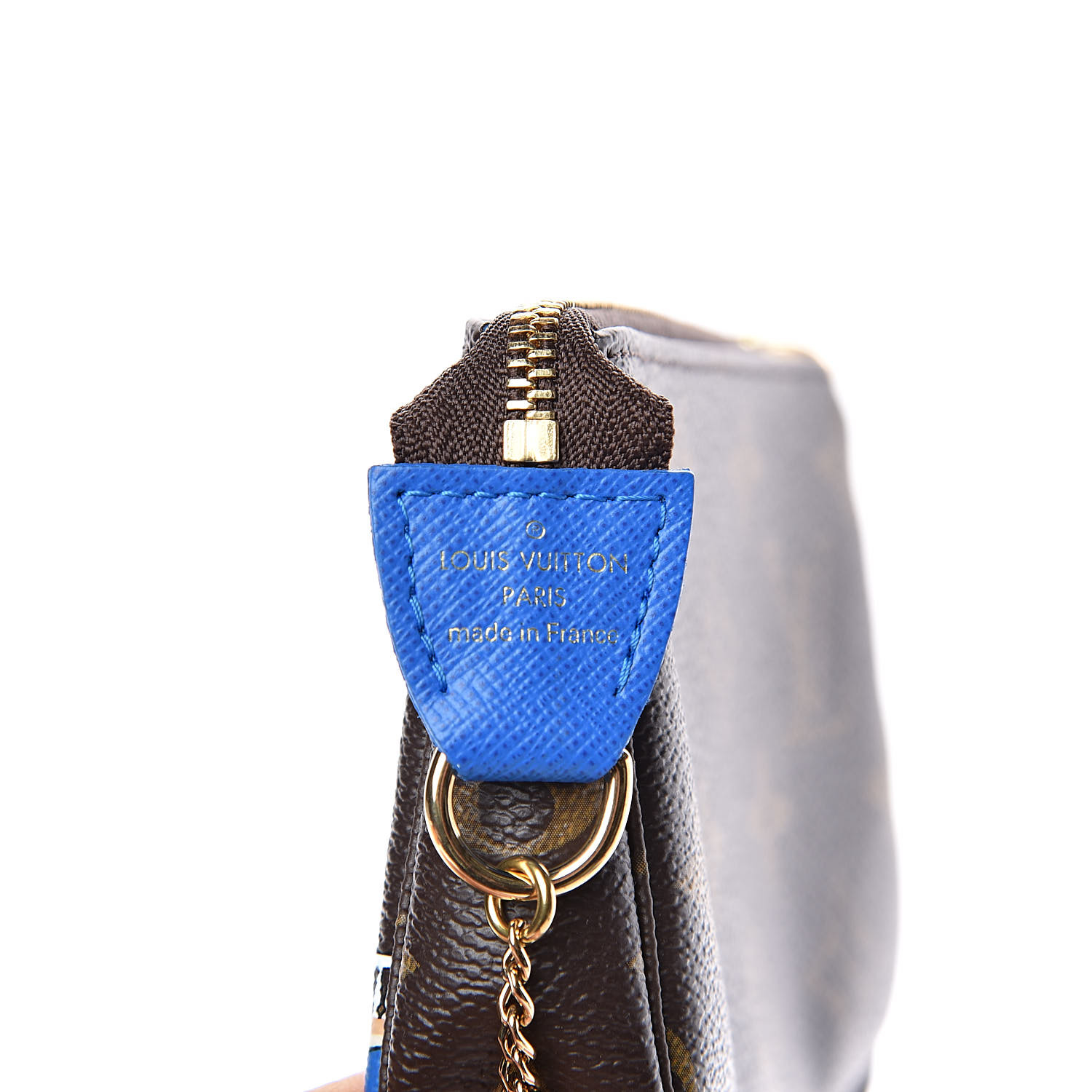 Louis Vuitton Mini Pochette Accessoires Monogram Vivienne Venice Blue Lining