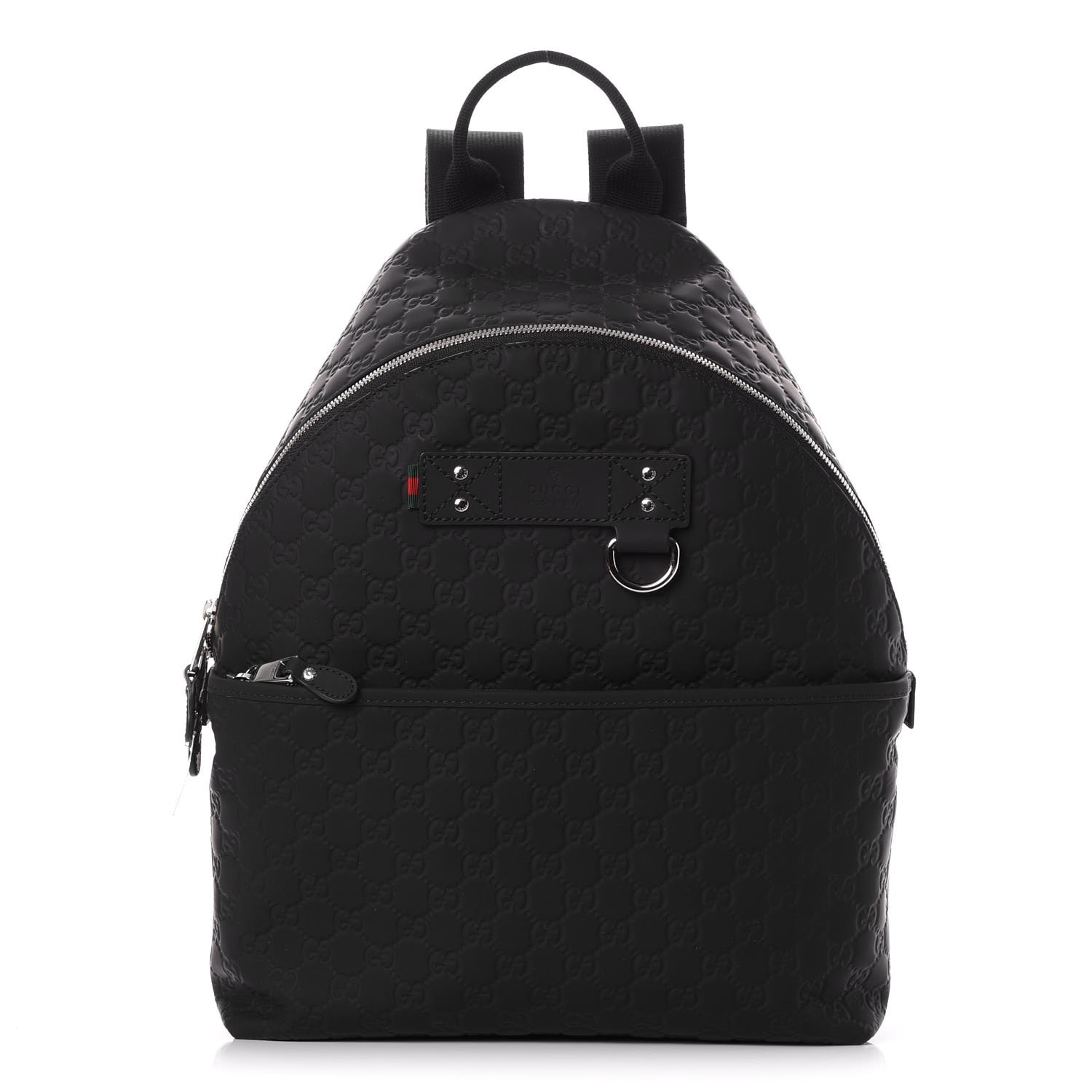 rubberized leather backpack