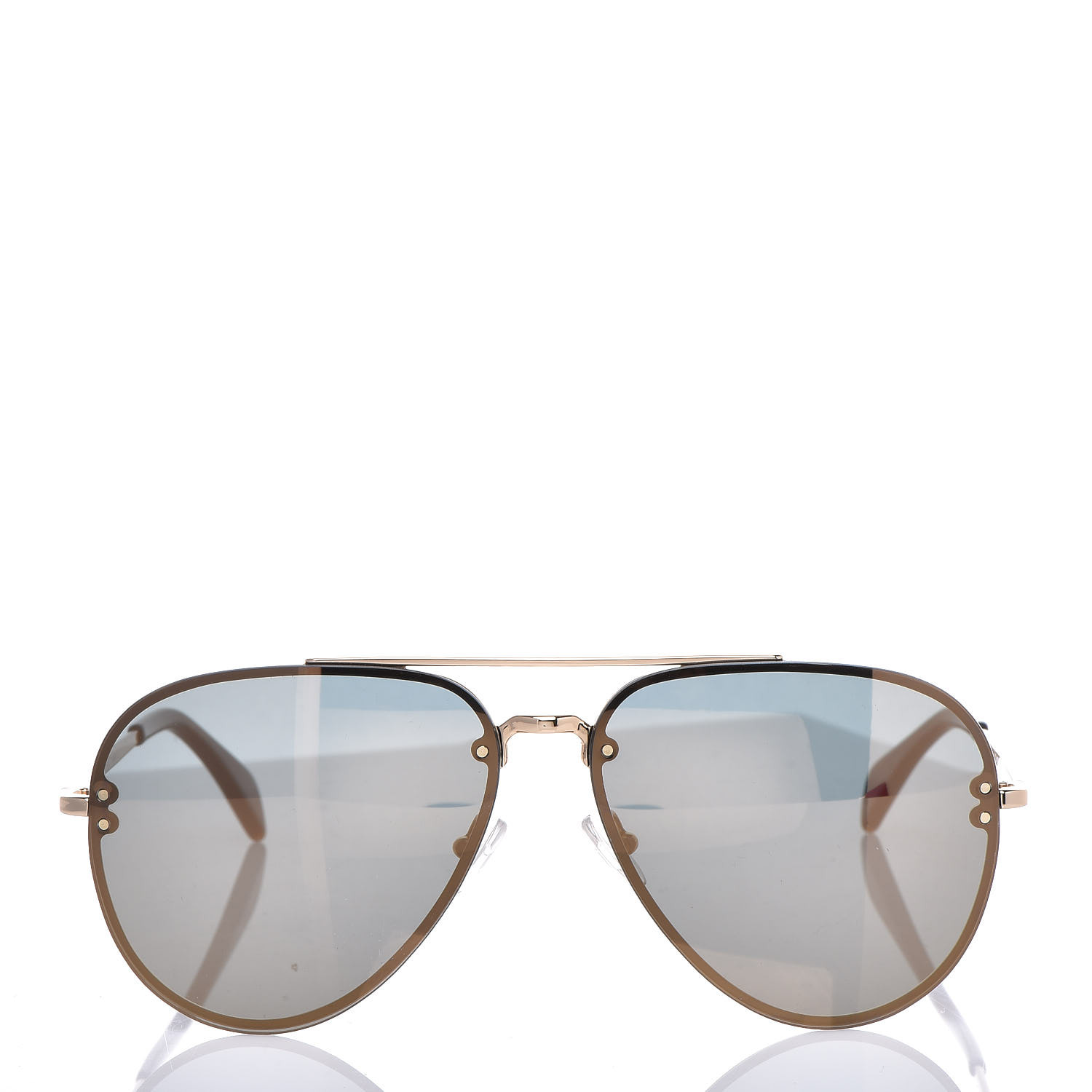 CELINE Mirror Aviator Sunglasses CL 41391/S Gold Grey 374621