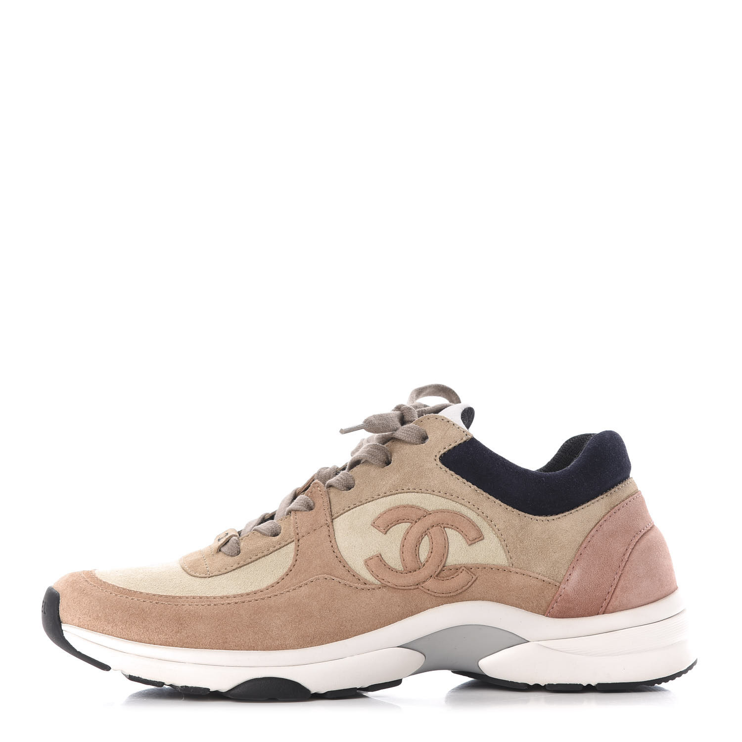 tan chanel sneakers