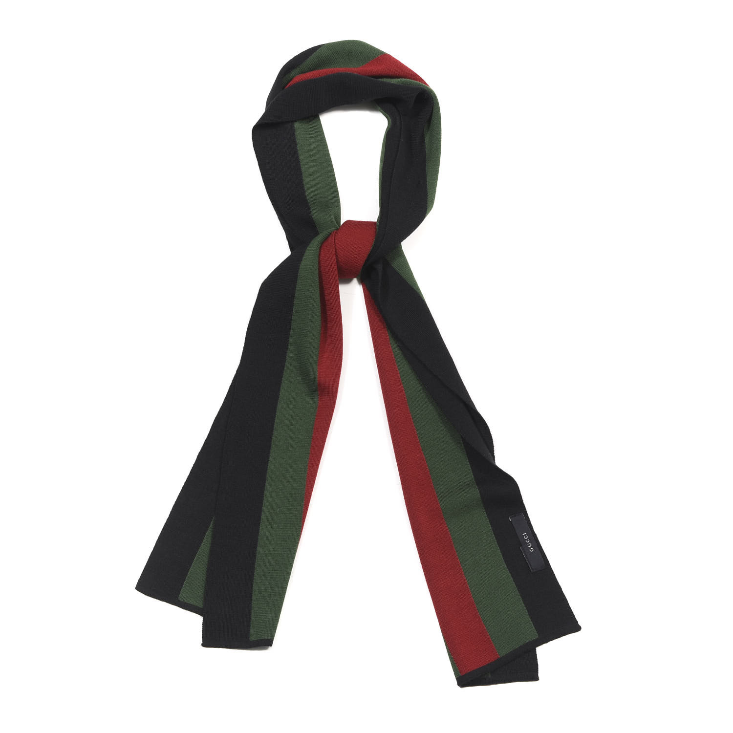 gucci scarf black red green