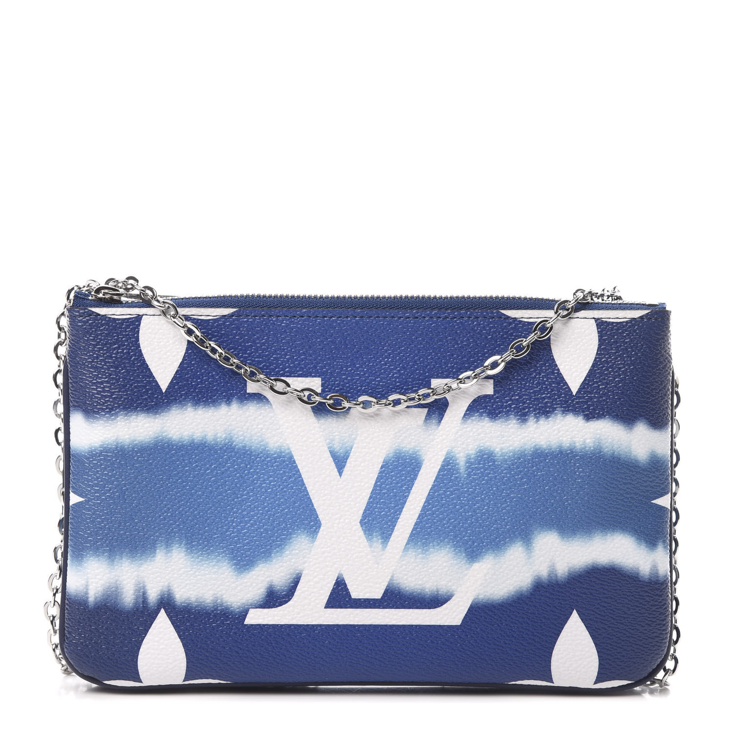 Louis Vuitton Monogram Giant Escale Double Zip Pochette Blue Fashionphile