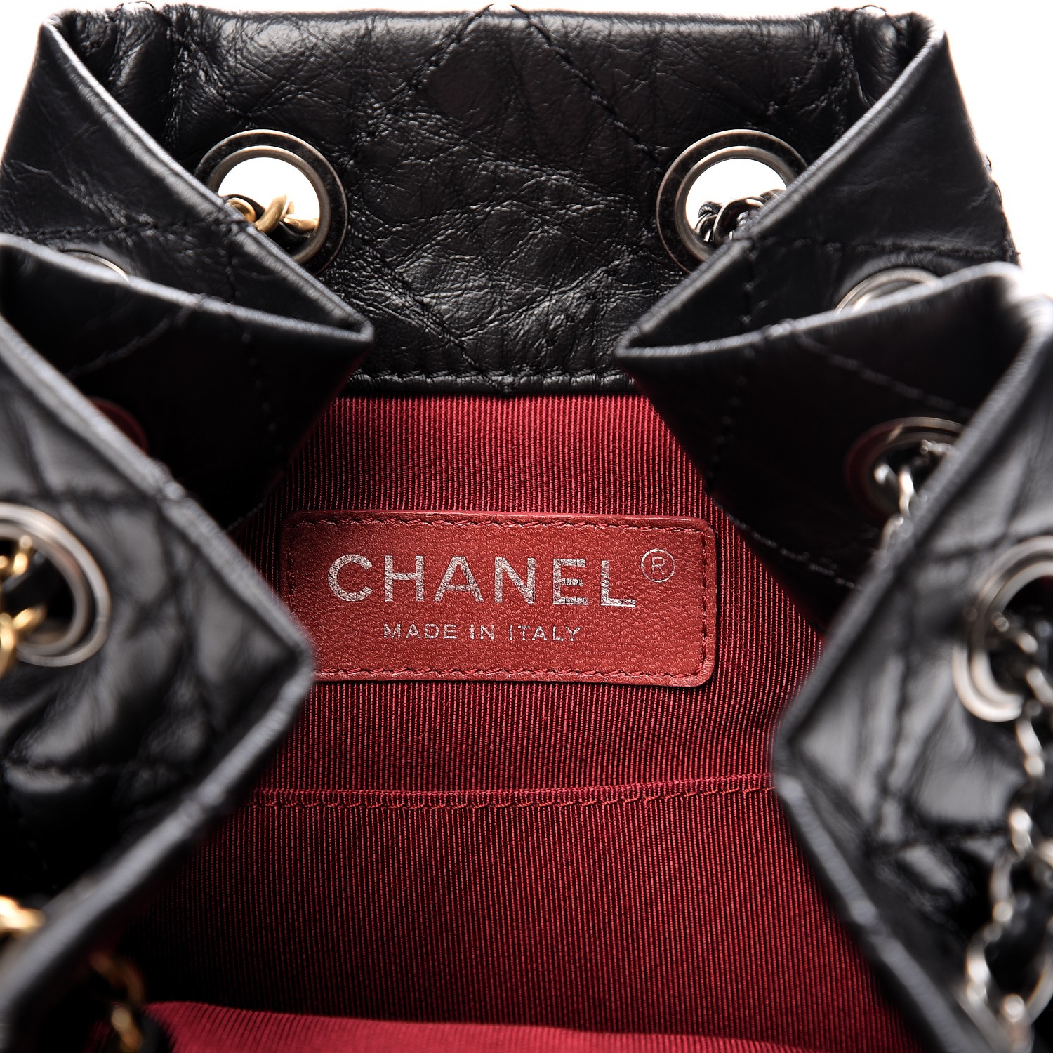 chanel gabrielle black backpack