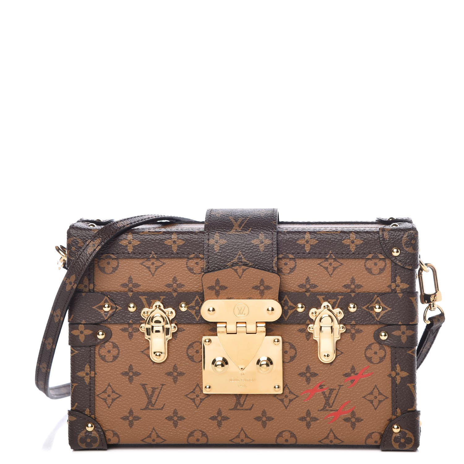 Louis Vuitton Monogram Reverse Canvas Petite Malle Bag - Yoogi's Closet