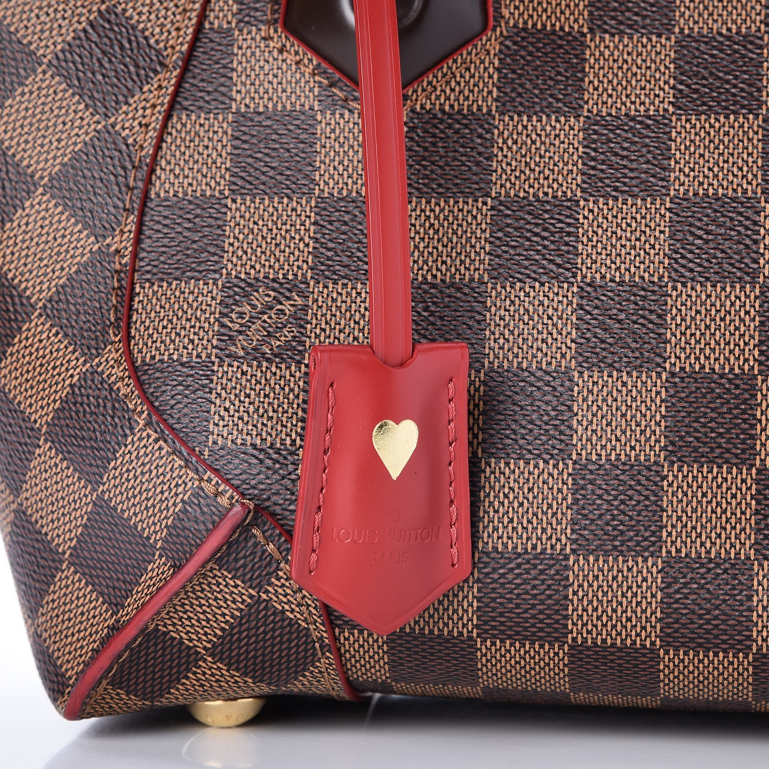 Louis Vuitton 2015 Caissa Hobo Damier Ebene Rose Ballerine Tote