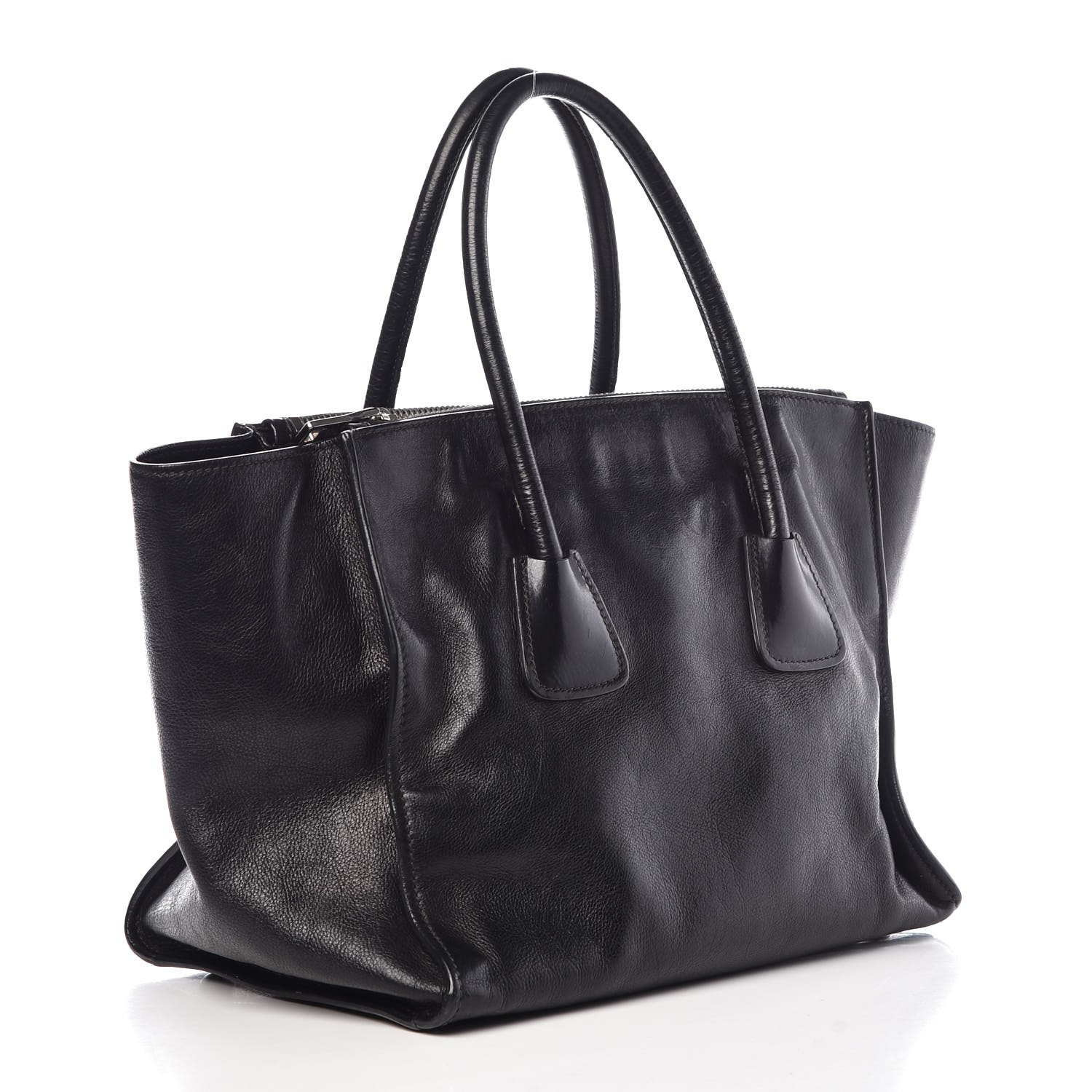 prada glace calf tote