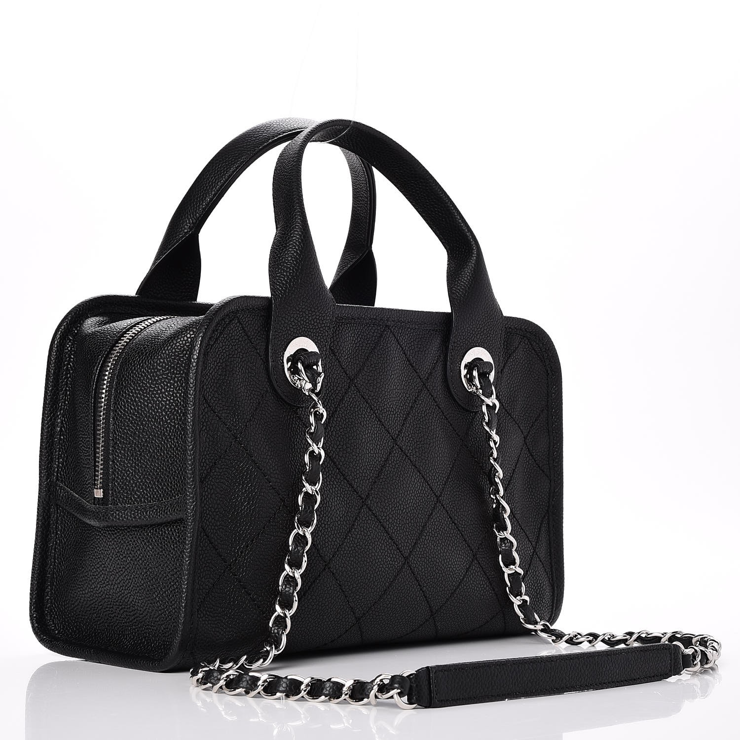 chanel bowling bag black