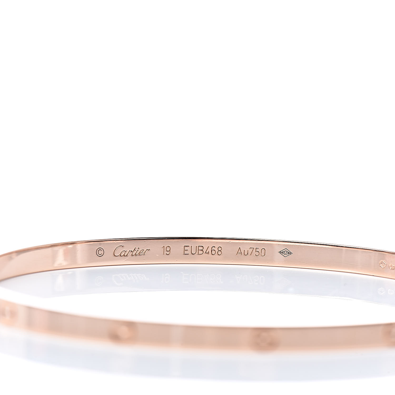 CARTIER 18K Pink Gold Small LOVE Bracelet 19 507156