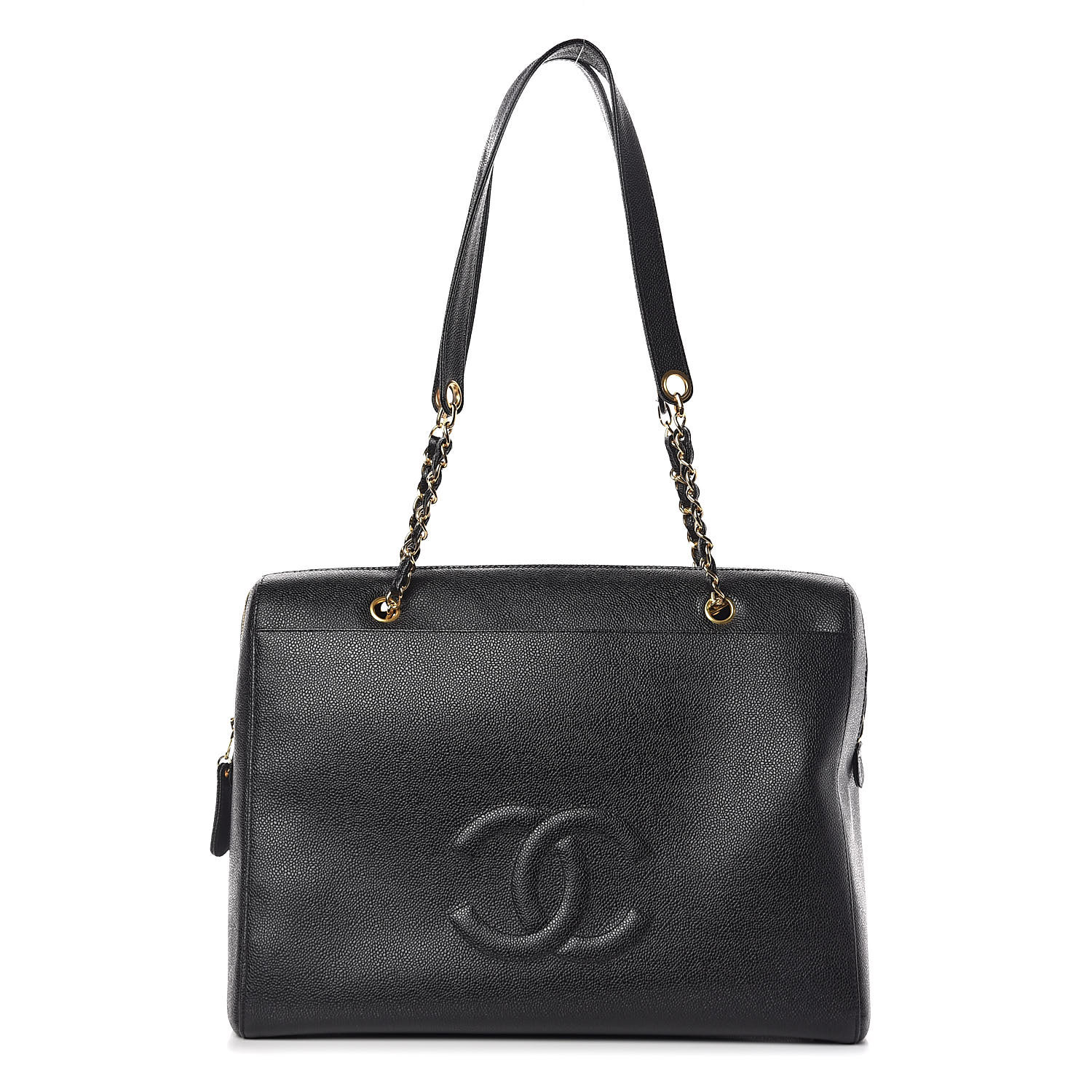 chanel black caviar shoulder bag