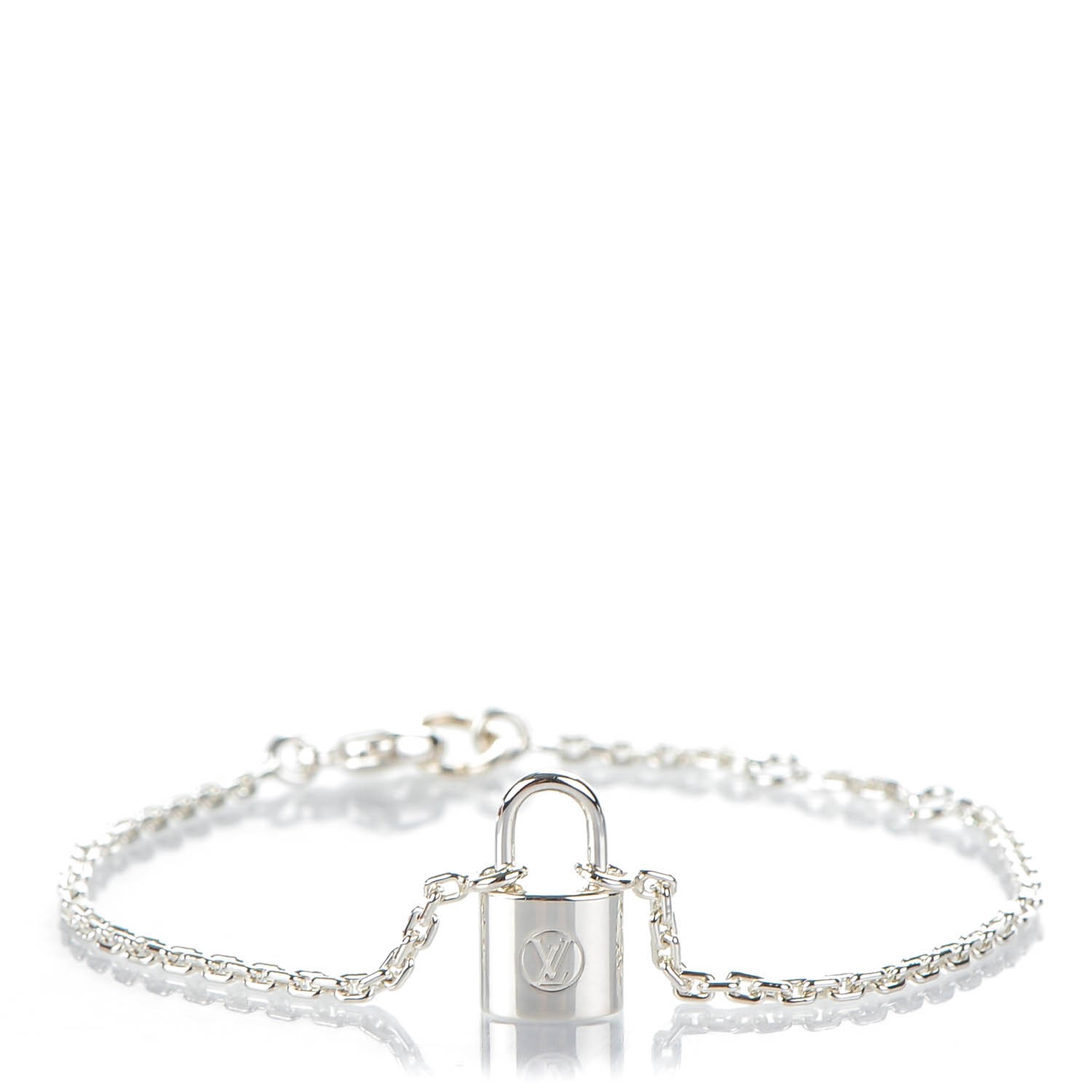 Shop Lv Silver Lockit Bracelet Price