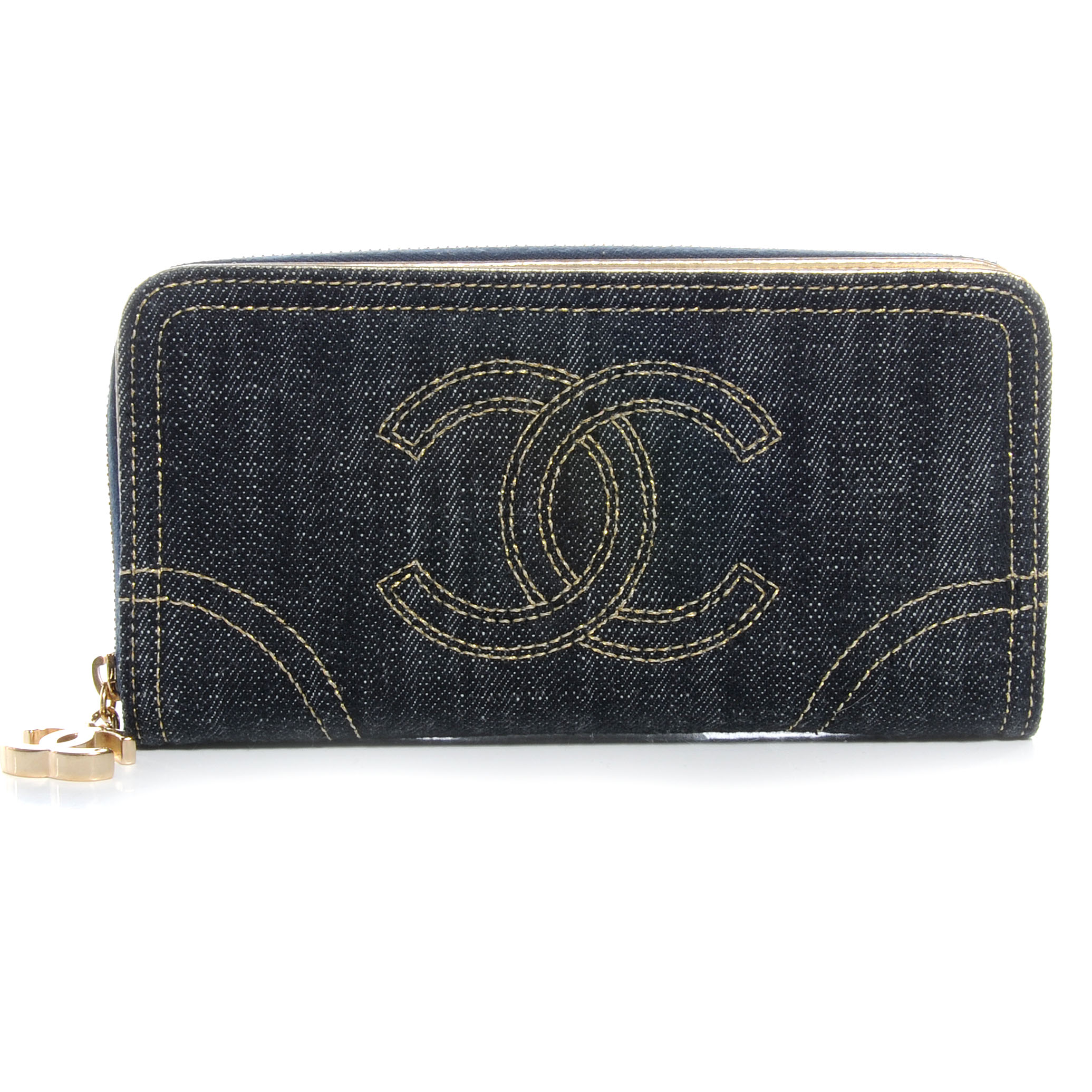 chanel classic long zip wallet