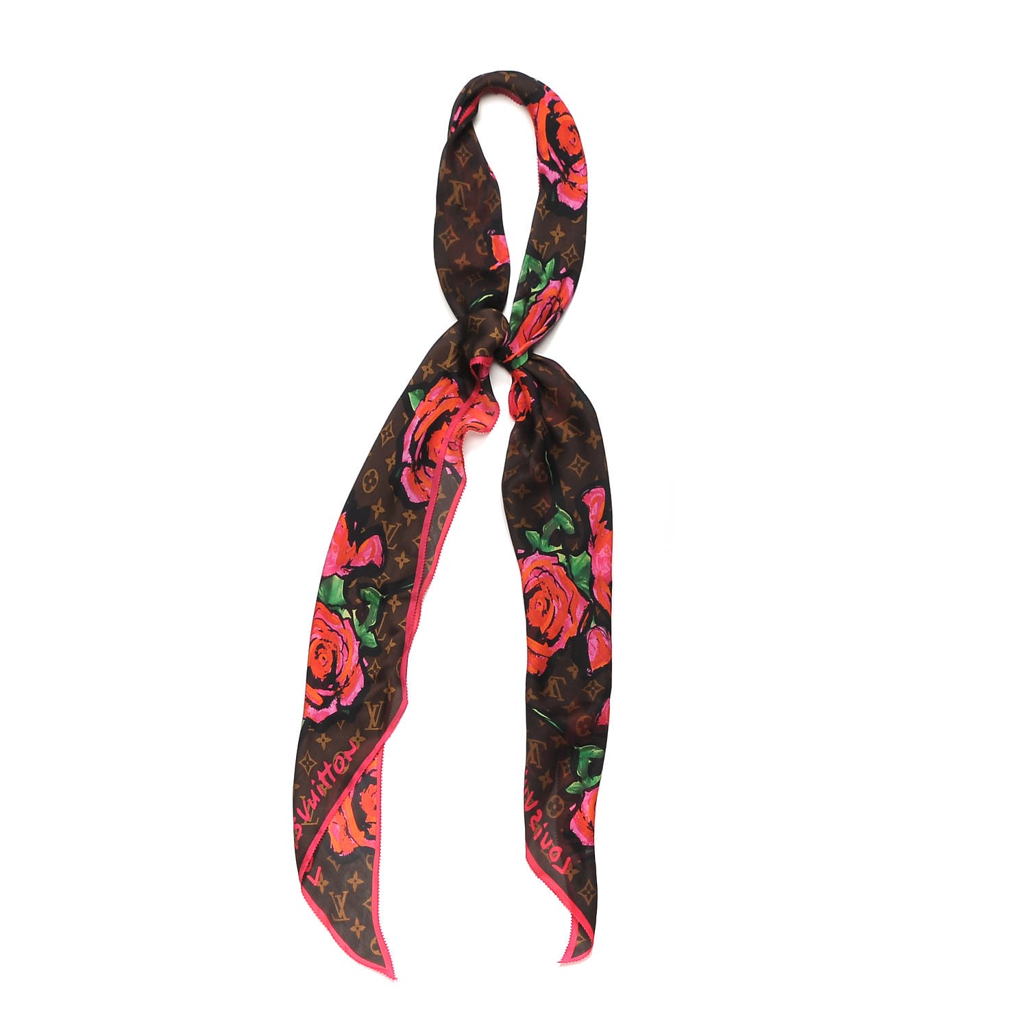 Louis Vuitton - Silk Rose Shall - Multicolor XL Scarf - BougieHabit