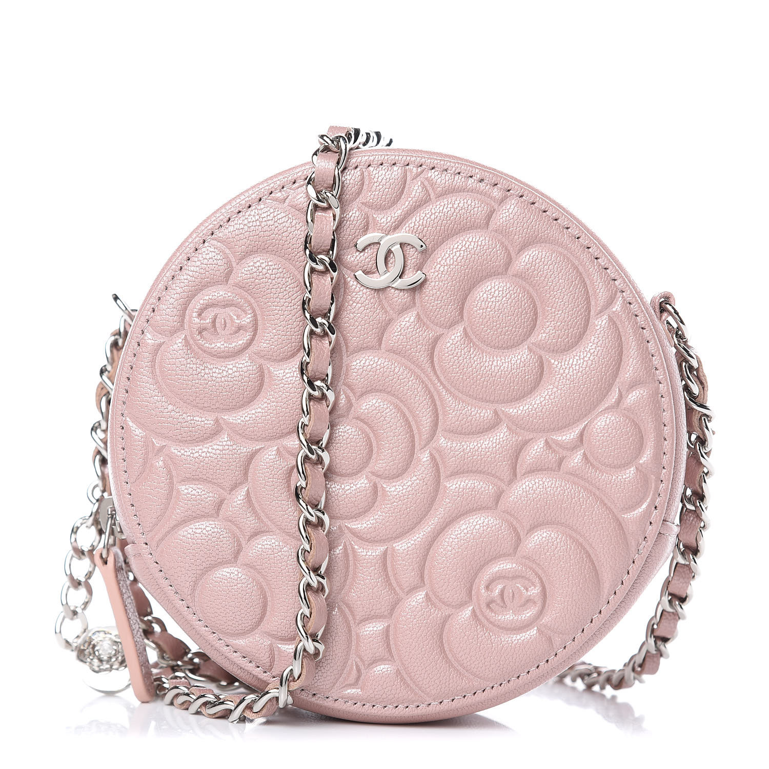 chanel round clutch with chain