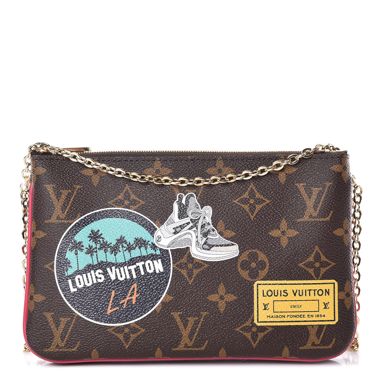 louis vuitton double pochette price