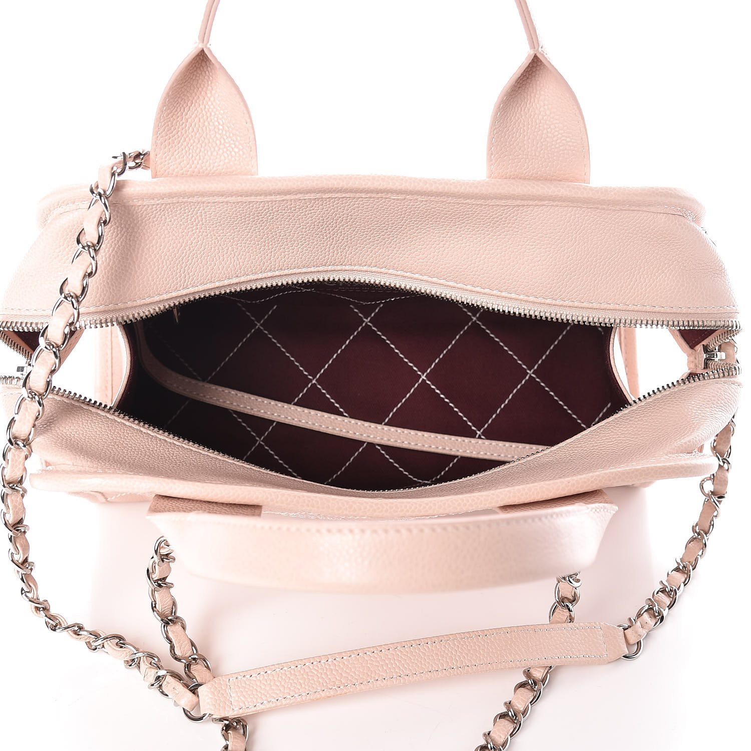 chanel pink bowling bag