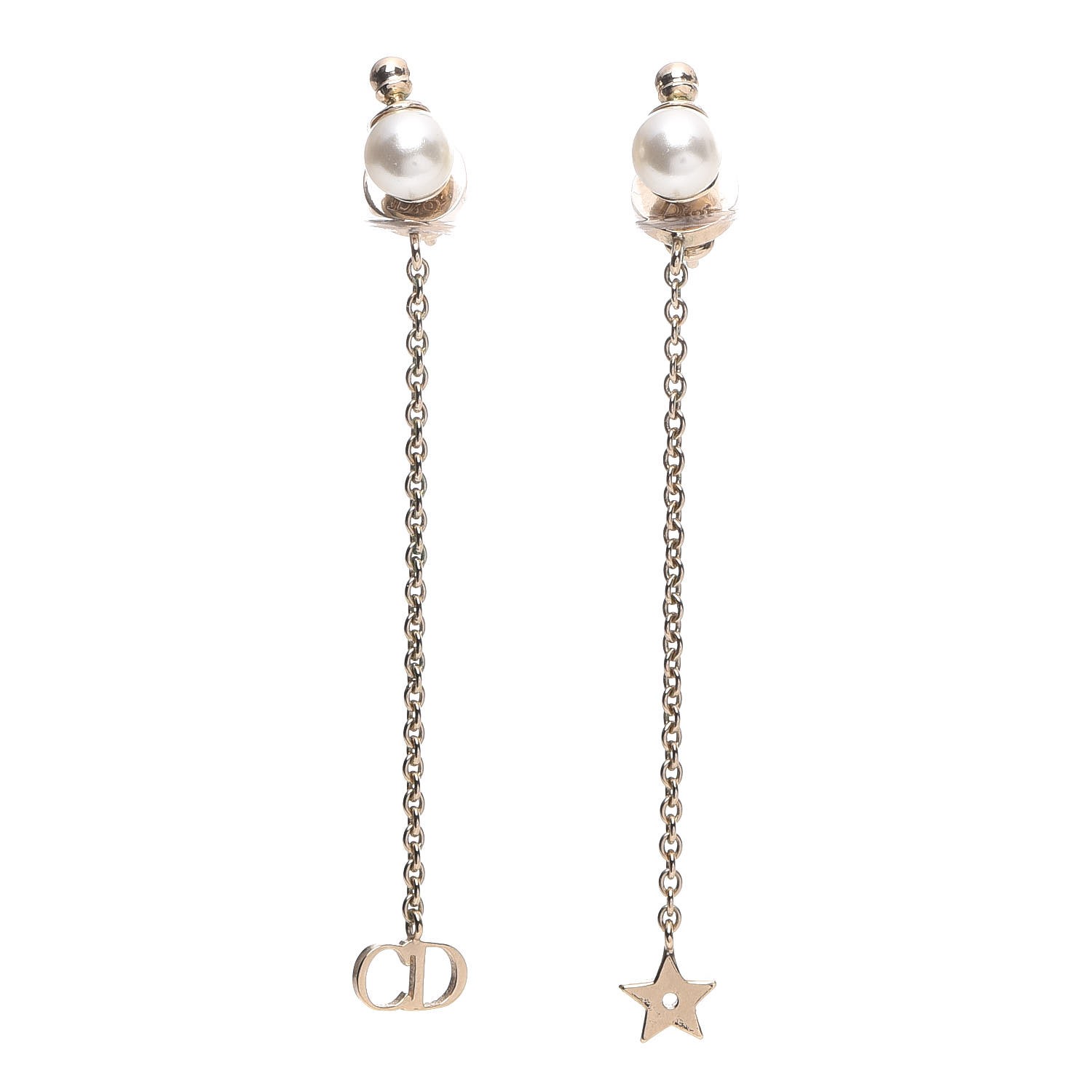 christian dior dangle earrings