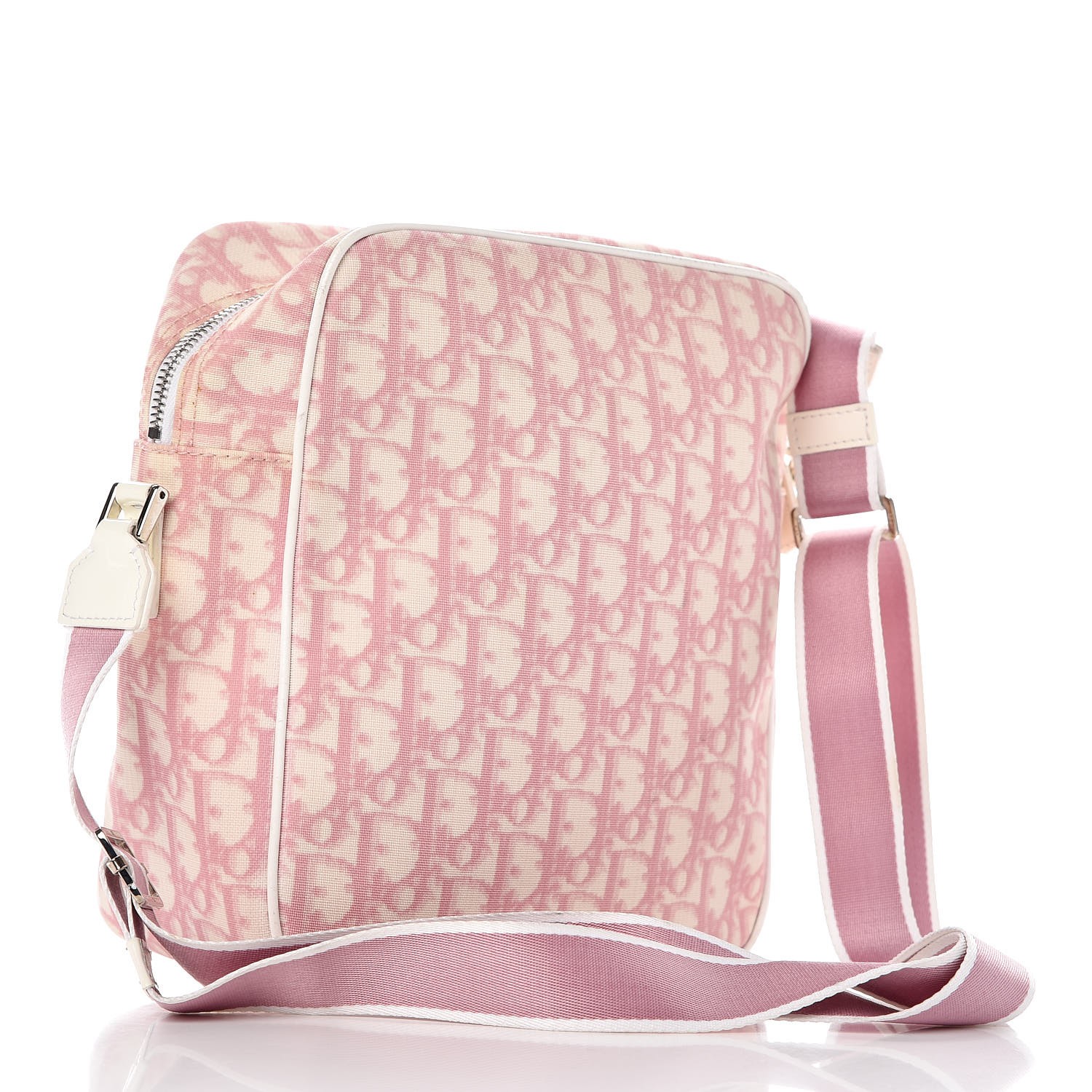 CHRISTIAN DIOR Monogram Messenger Bag Pink 312783