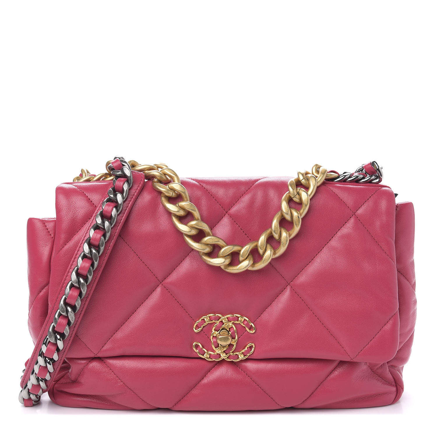 chanel pink lambskin