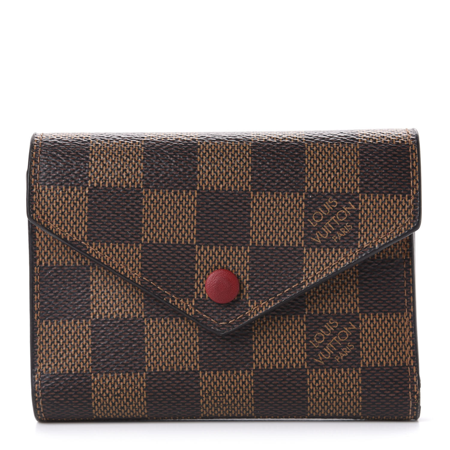 Louis Vuitton Brown Monogram Coated Canvas Victorine Wallet Gold Hardware, 2020 (Very Good), Womens Handbag