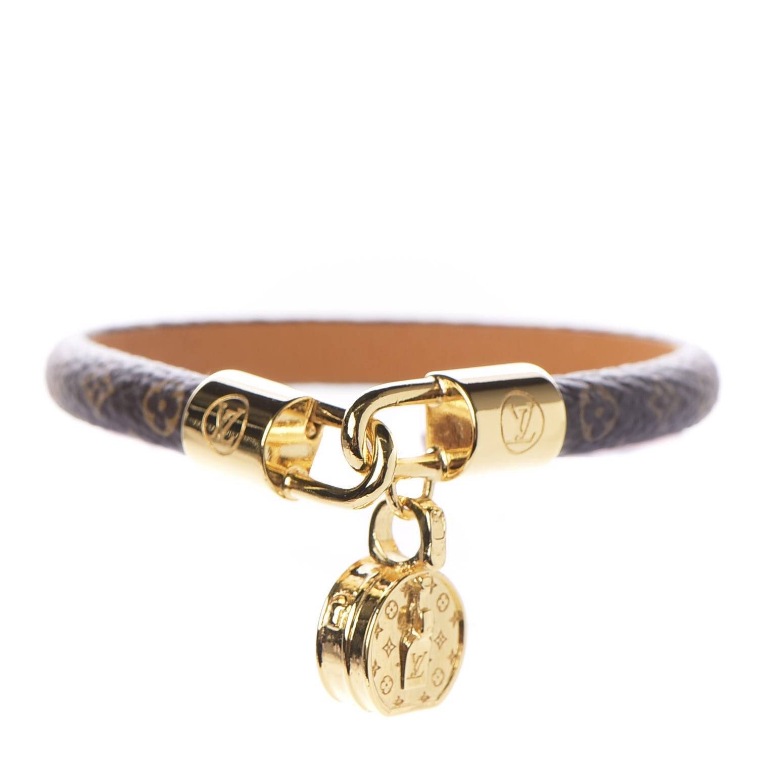 louis vuitton monogram bracelet silver