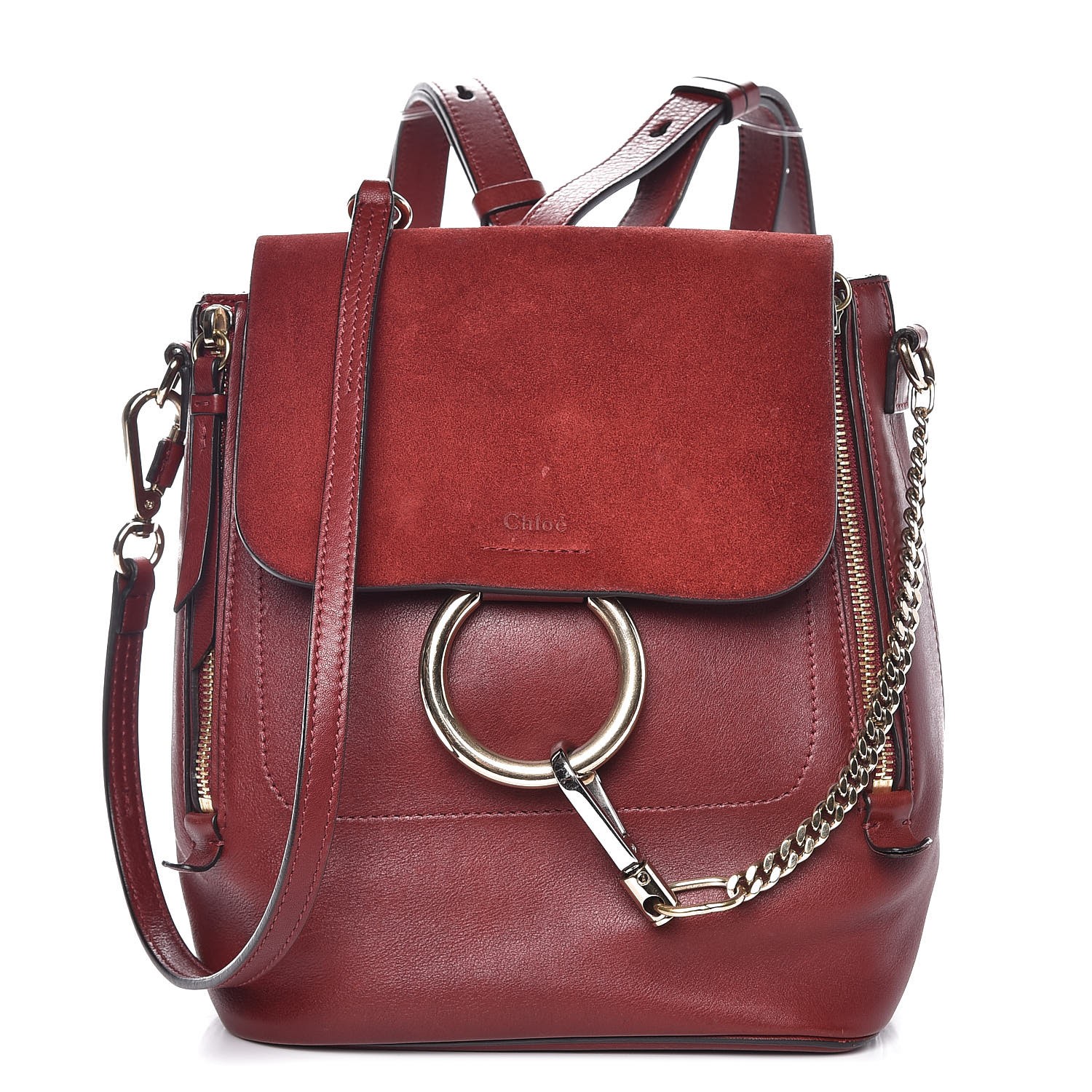 chloe faye backpack red