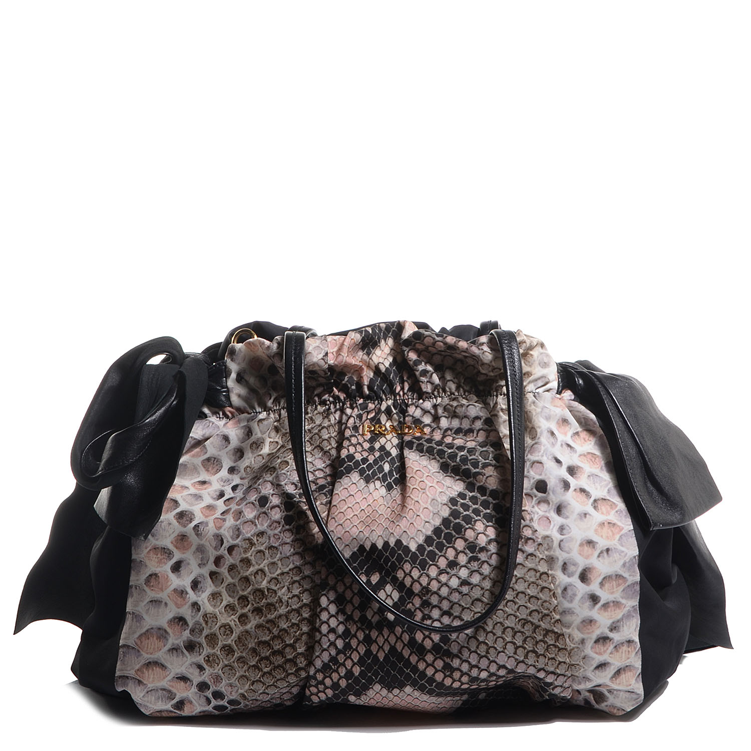 prada black snakeskin bag