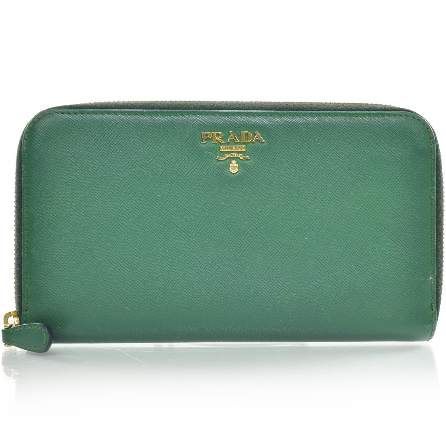 prada saffiano green